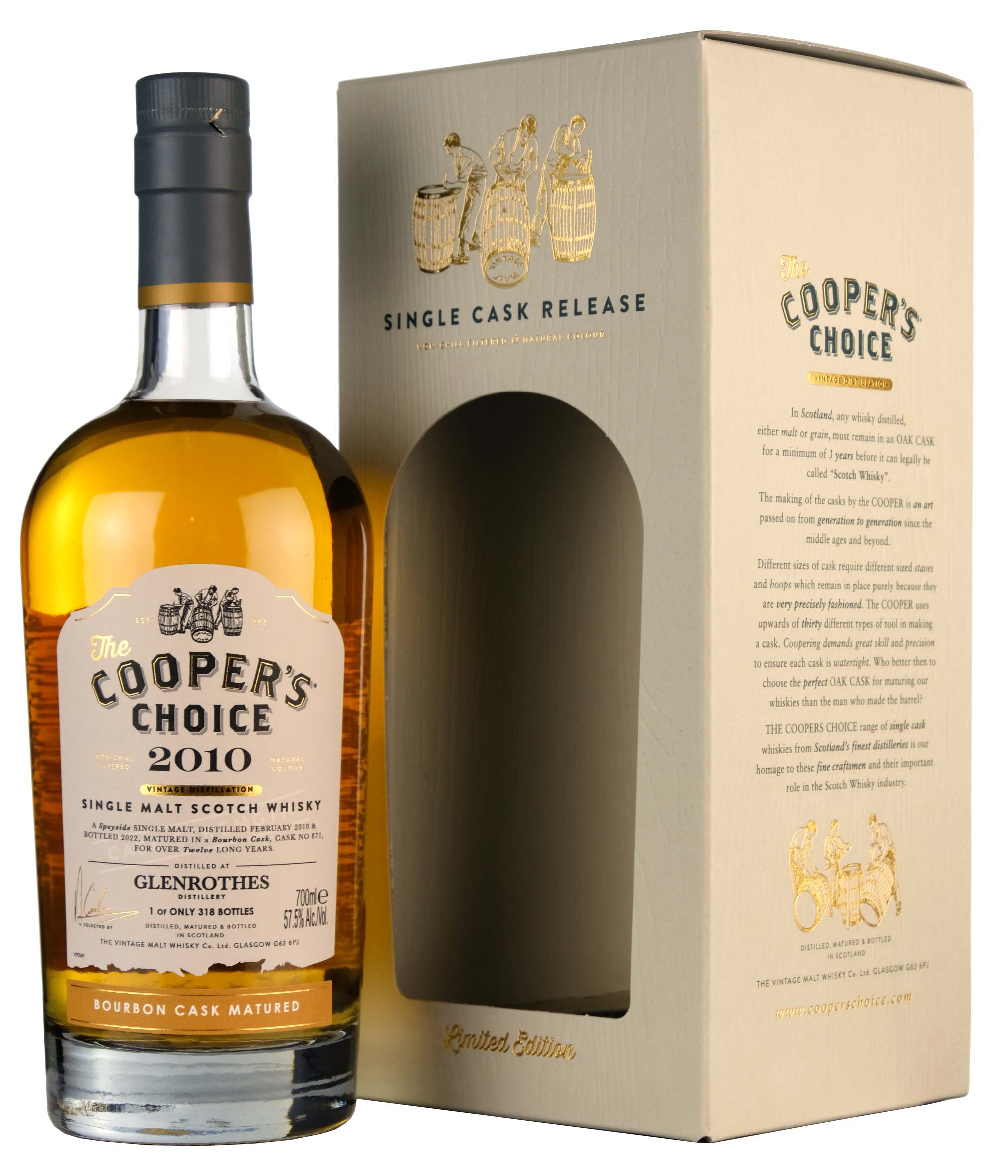 Glenrothes 2010-2022 | 12 Year Old Cooper's Choice Single Cask 871