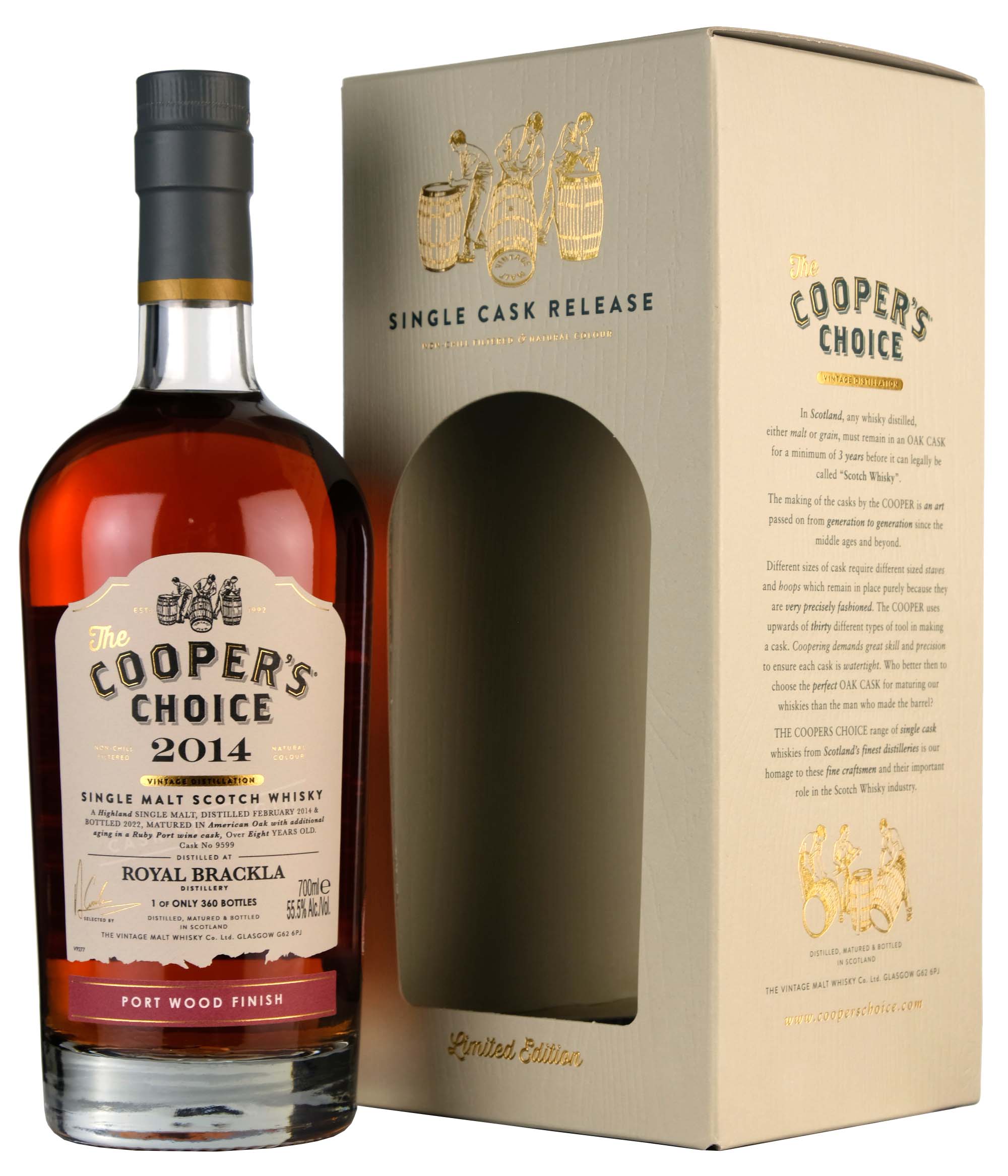 Royal Brackla 2014-2022 | 8 Year Old Cooper's Choice Single Cask 9599