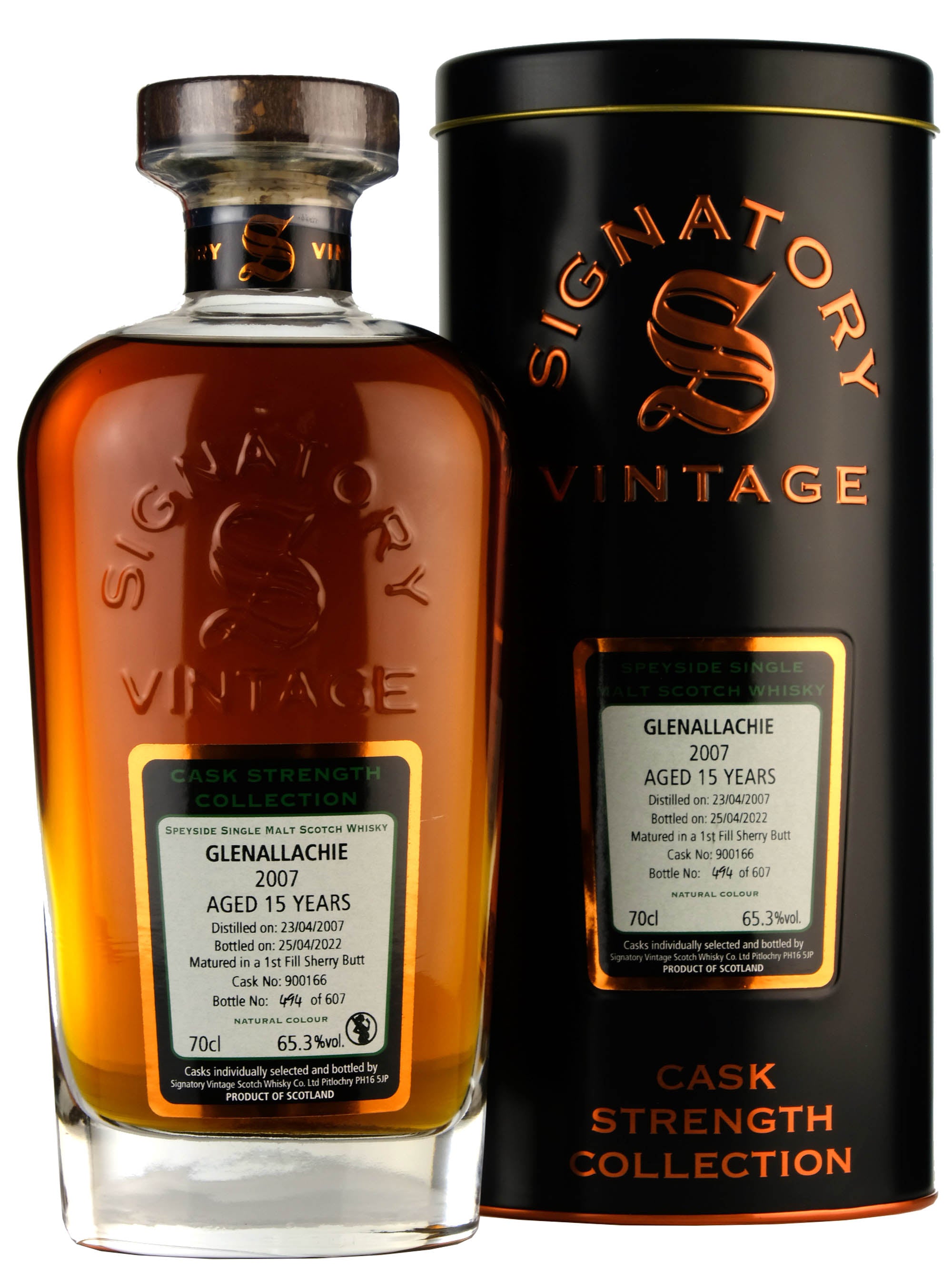 Glenallachie 2007-2022 | 15 Year Old Signatory Vintage Cask 900166