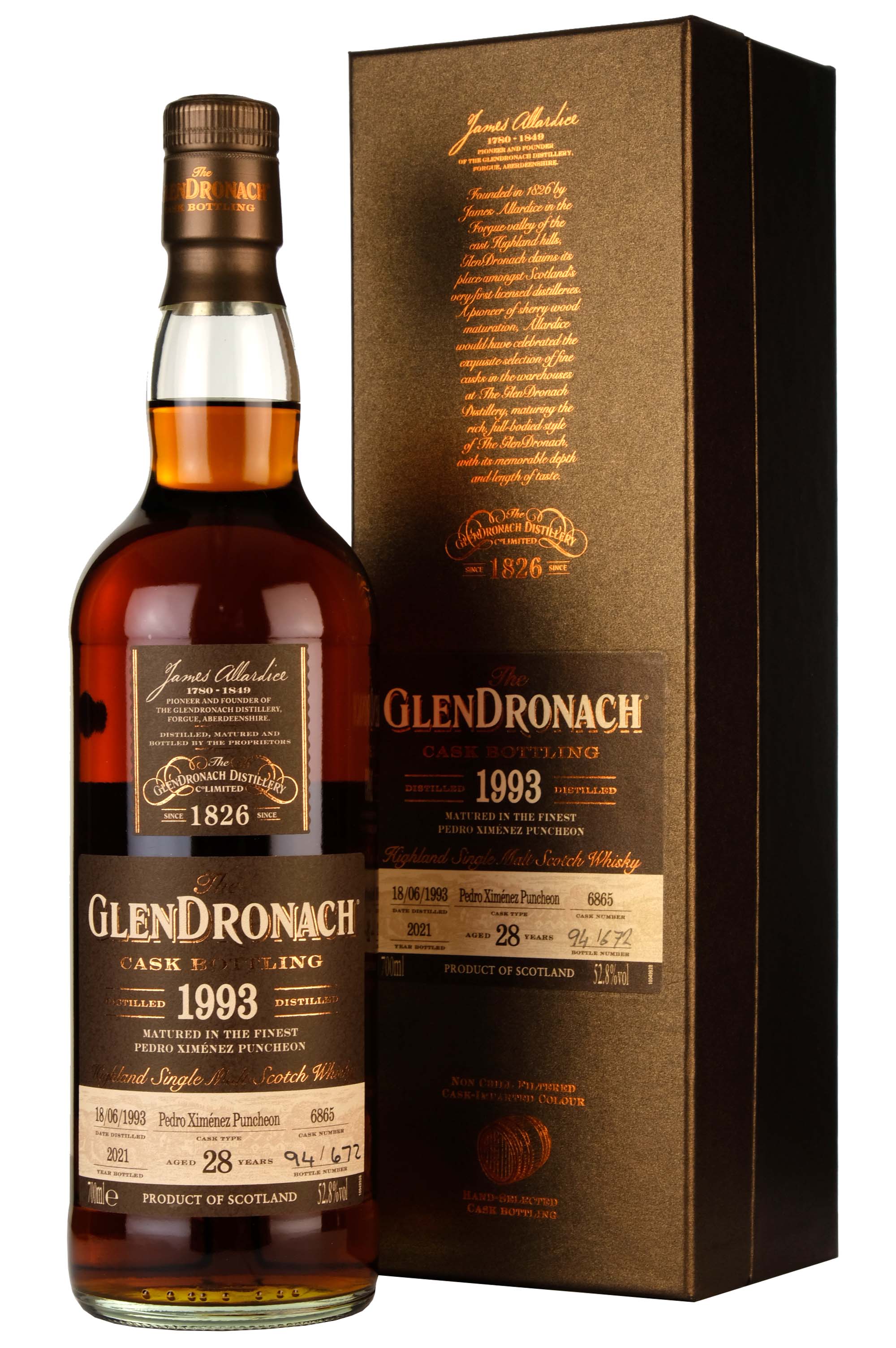 Glendronach 1993-2021 | 28 Year Old Cask 6865 | Batch 19