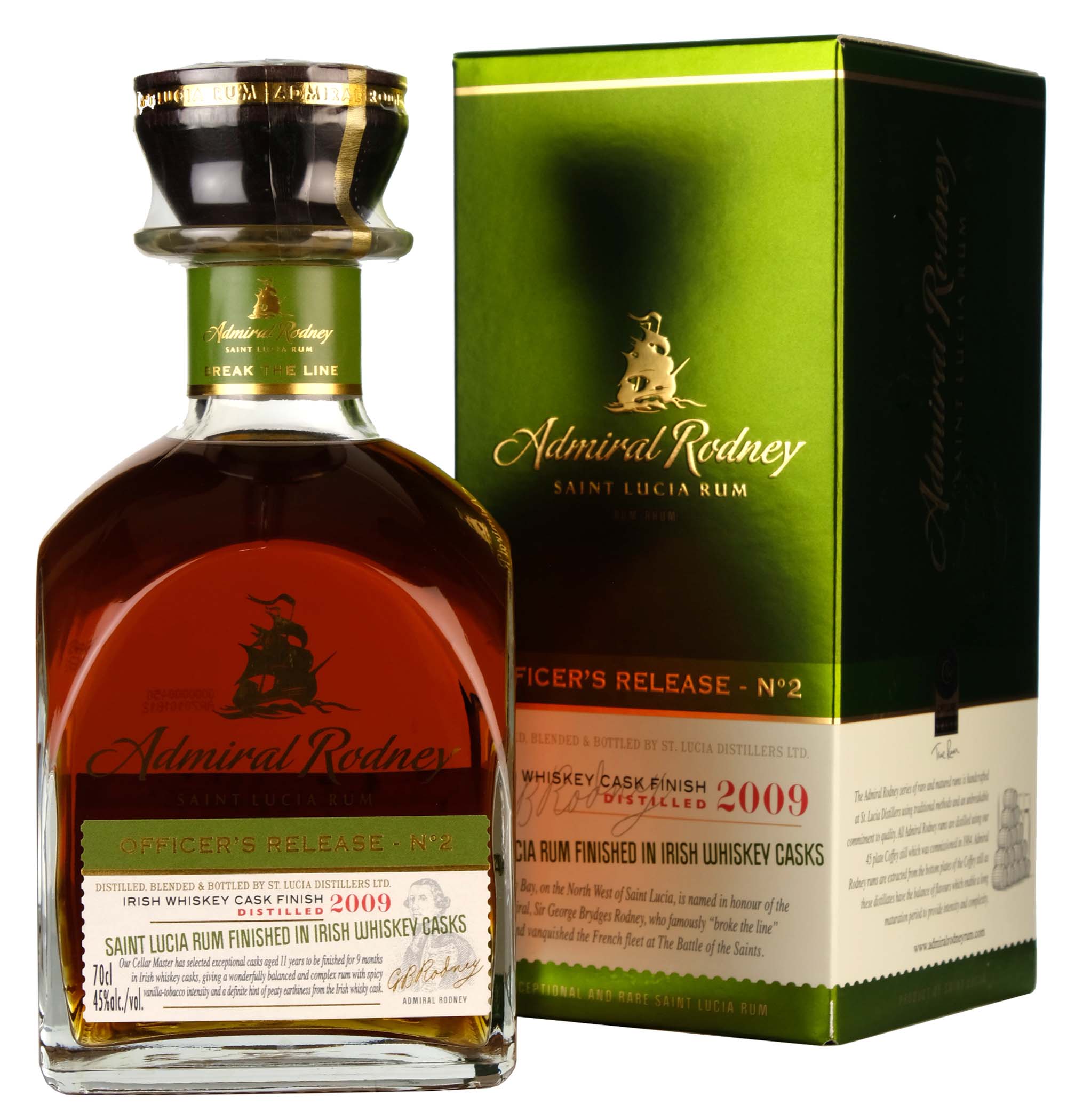 Admiral Rodney Rum 2009 Officer's No2 - Whisky-Online Shop