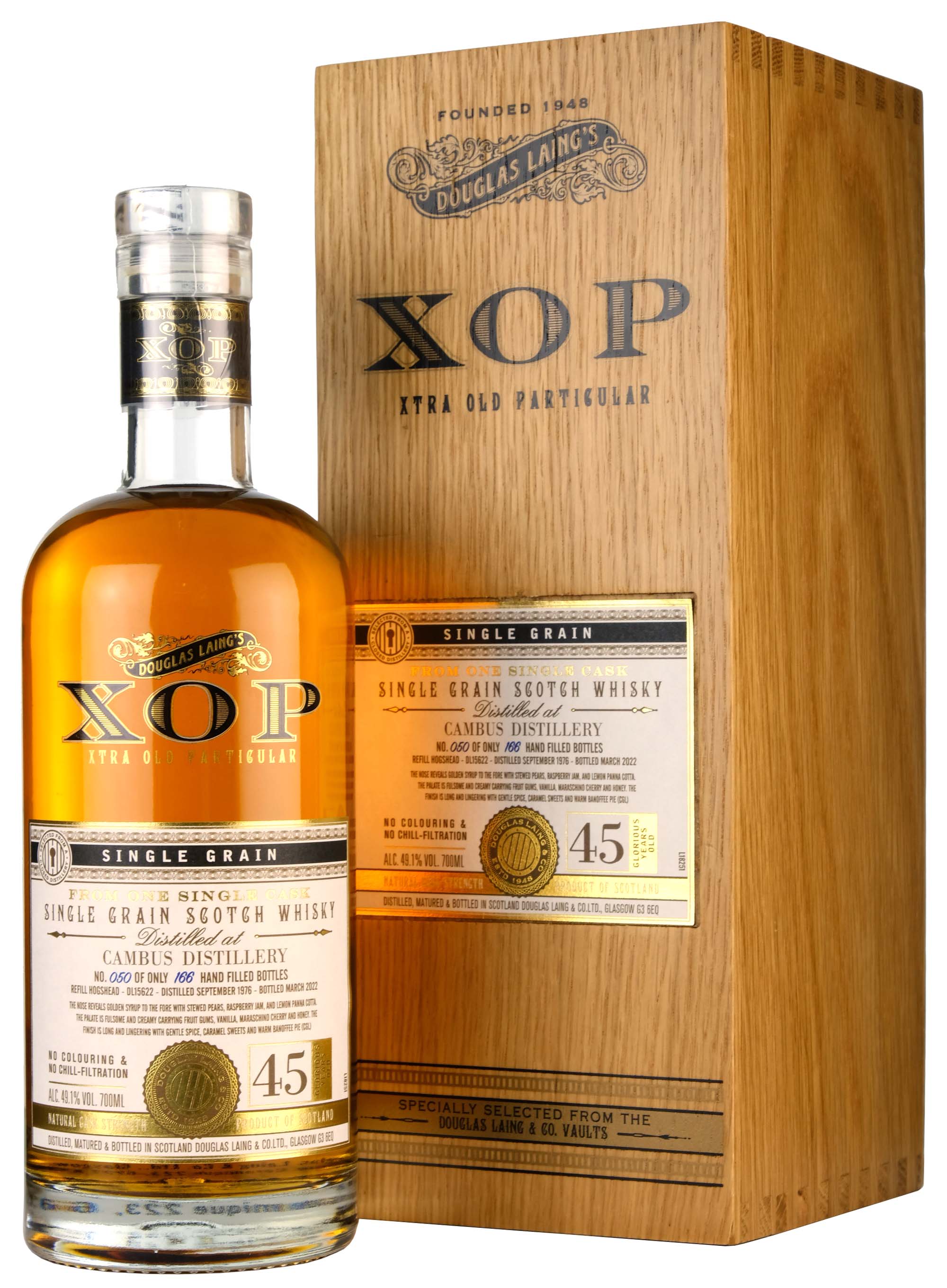 Cambus 1976-2022 | 45 Year Old Douglas Laing XOP Single Cask DL15622