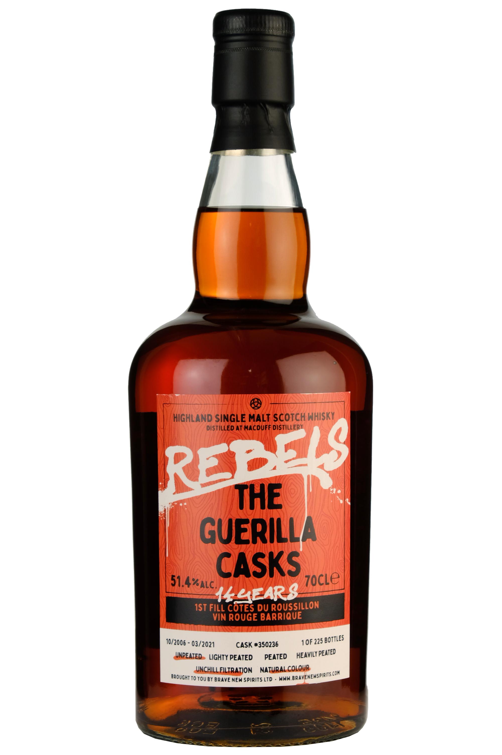 Macduff 2006-2021 | 14 Year Old Brave New Spirits Rebels The Guerilla Casks