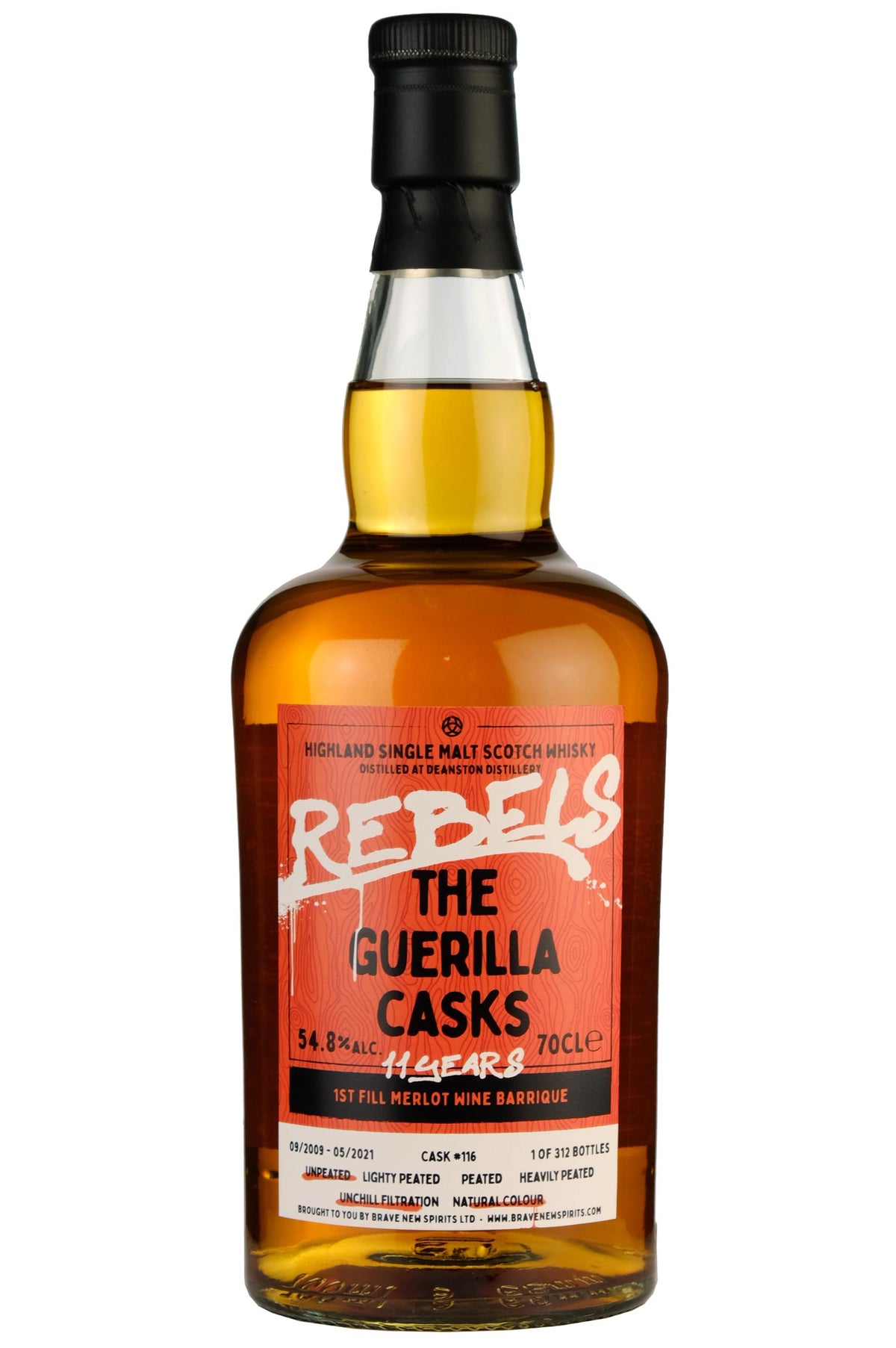 Deanston 2009-2021 | 11 Year Old Brave New Spirits Rebels The Guerilla Casks