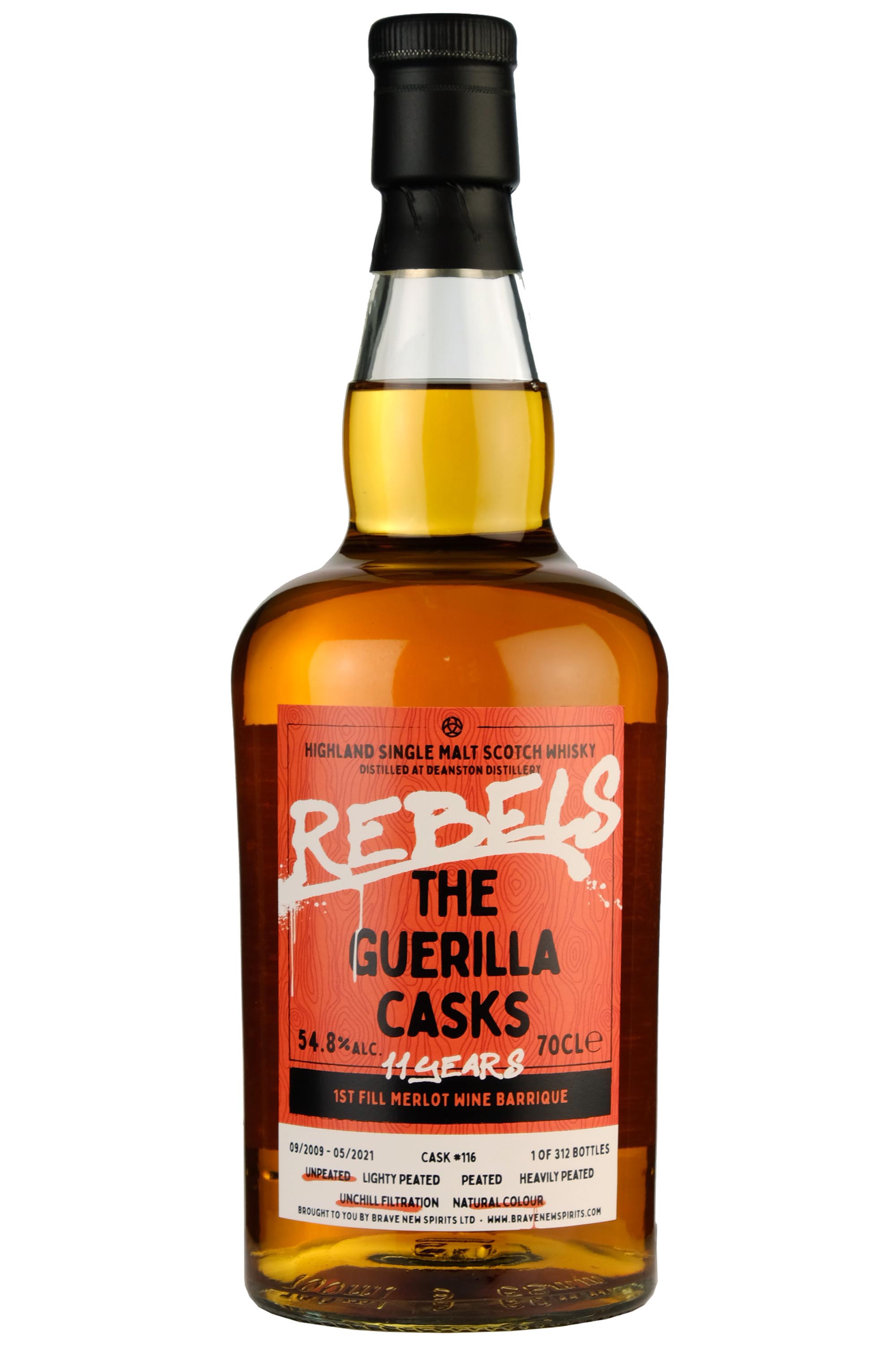Deanston 2009-2021 | 11 Year Old Brave New Spirits Rebels The Guerilla Casks