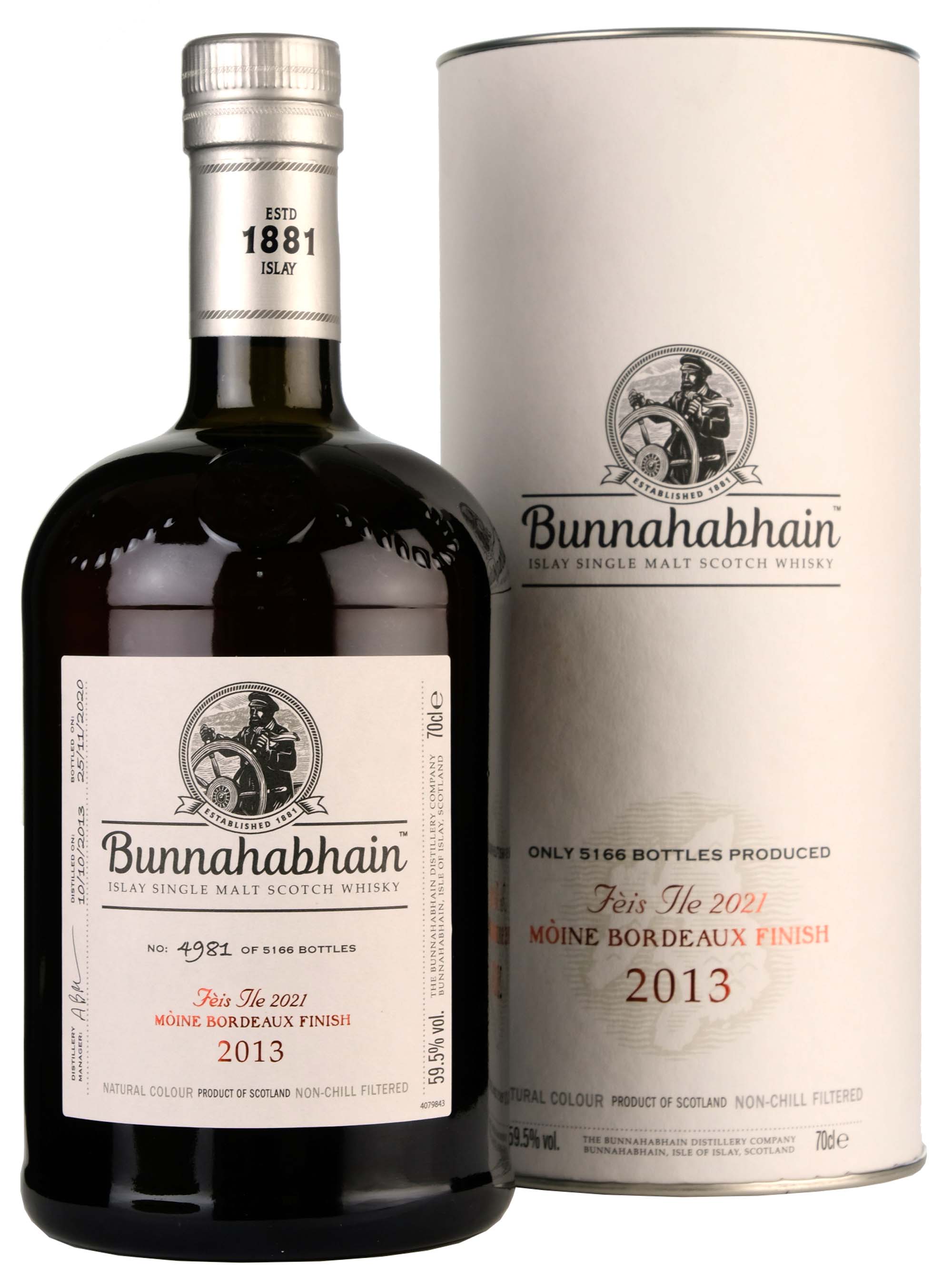 Bunnahabhain 2013-2020 | 7 Year Old Moine Bordeaux Finish | Feis Ile 2021