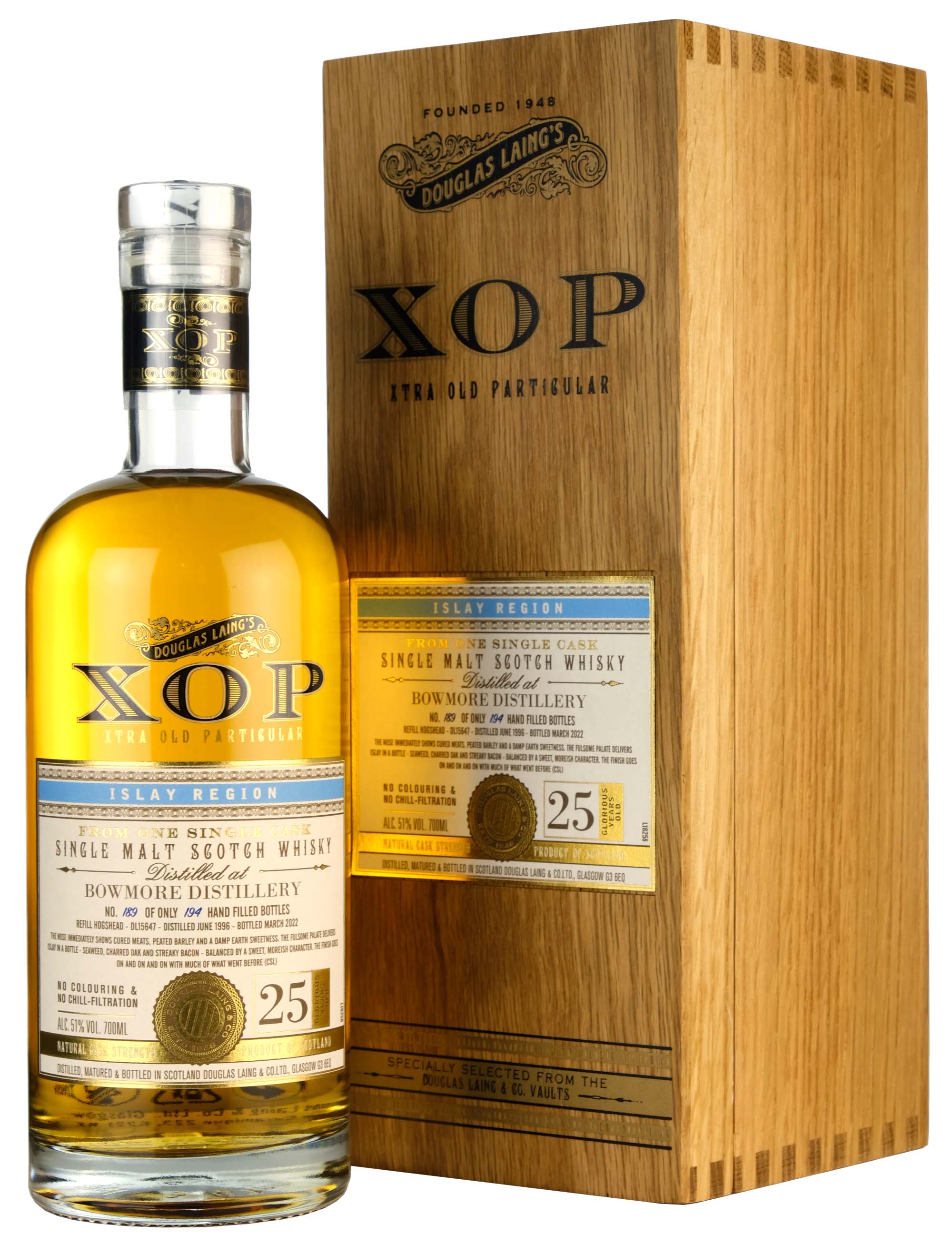 Bowmore 1996-2022 | 25 Year Old XOP Cask DL15647