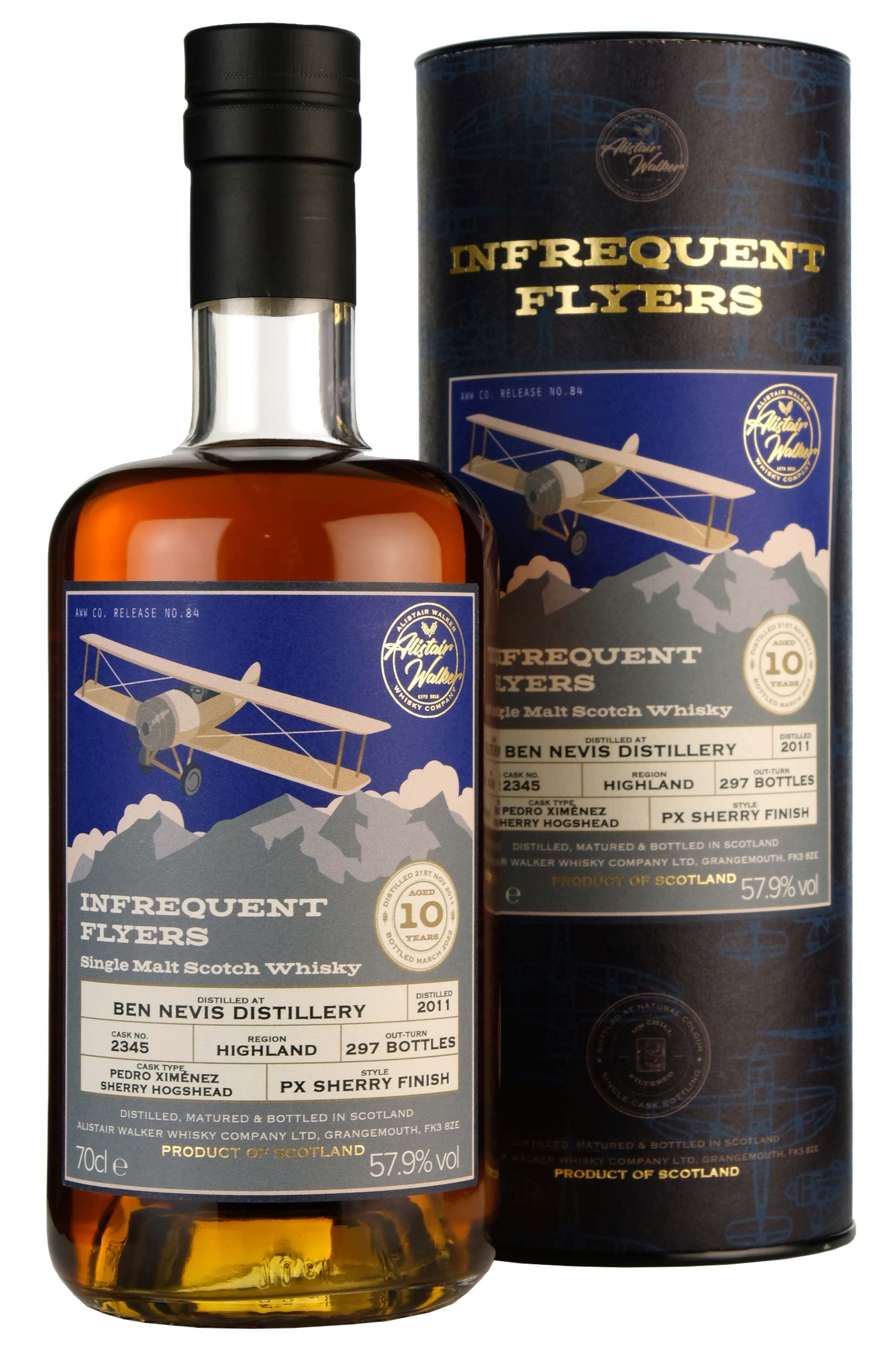 Ben Nevis 2011-2022 | 10 Year Old Infrequent Flyers Cask 2345