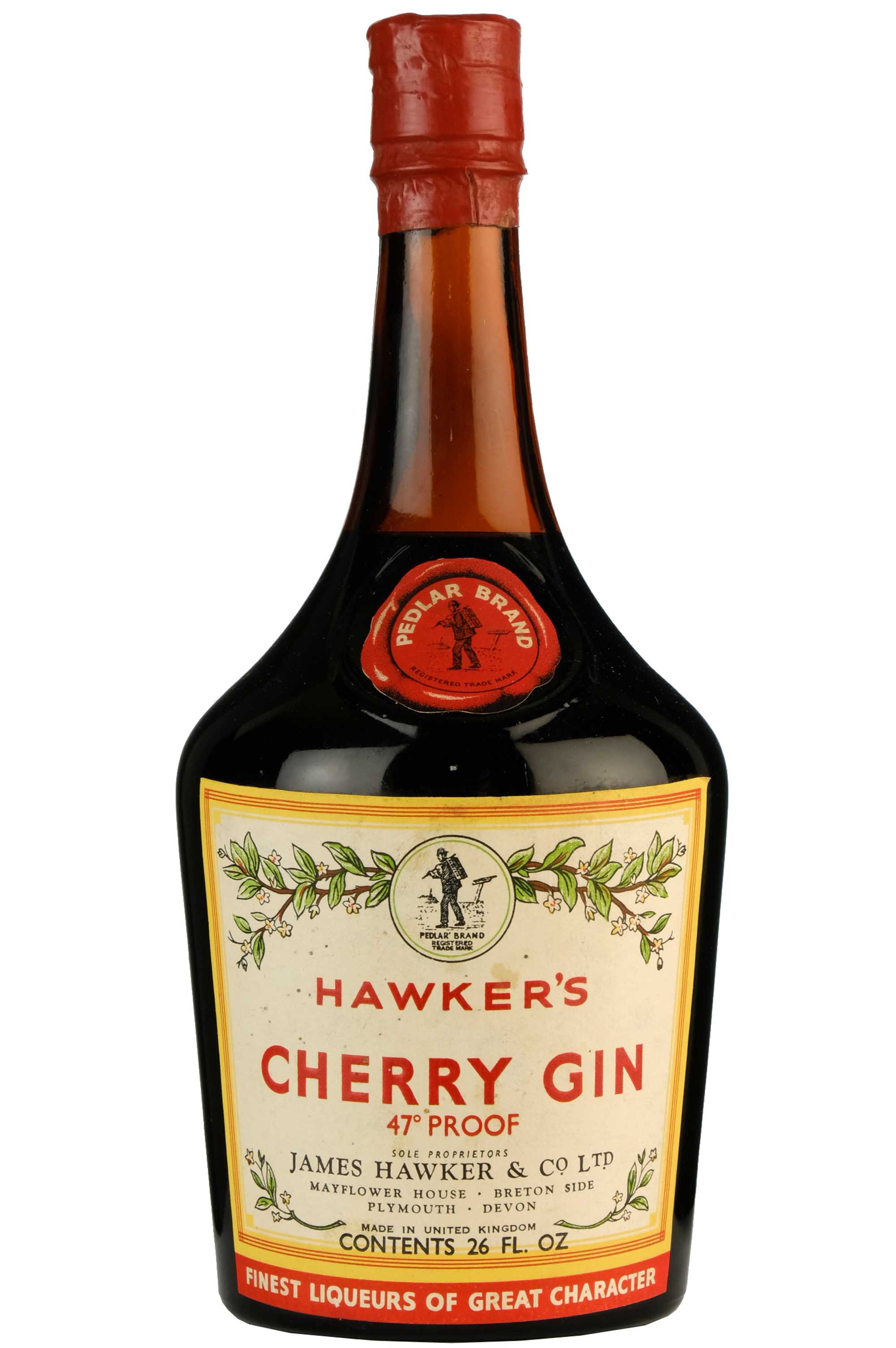 Hawker's Cherry Gin 1950s