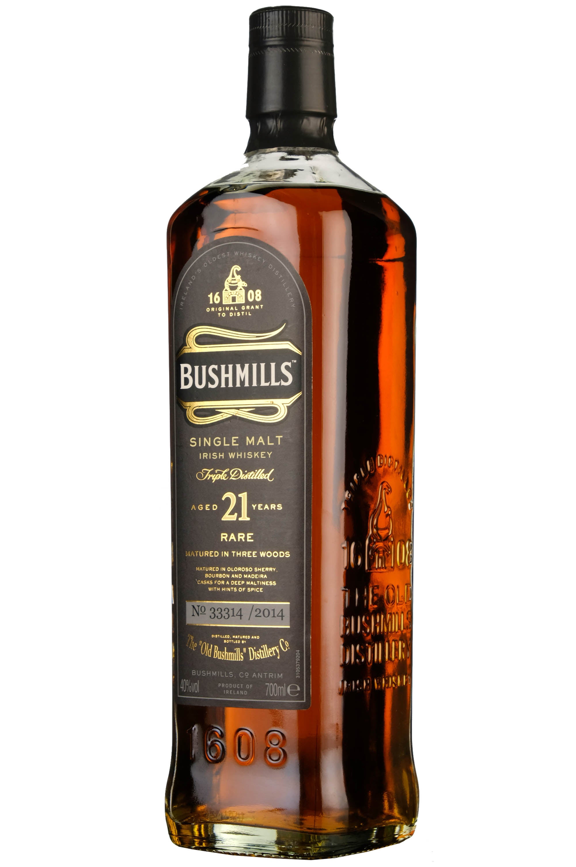 Bushmills Malt 21 Year Old Three Wood Bottled 2014