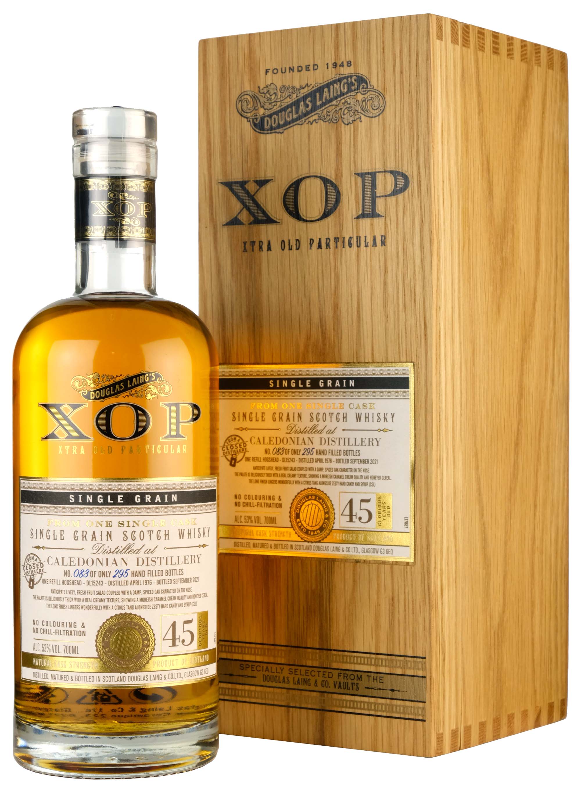 Caledonian 1976-2021 | 45 Year Old XOP Cask DL15243