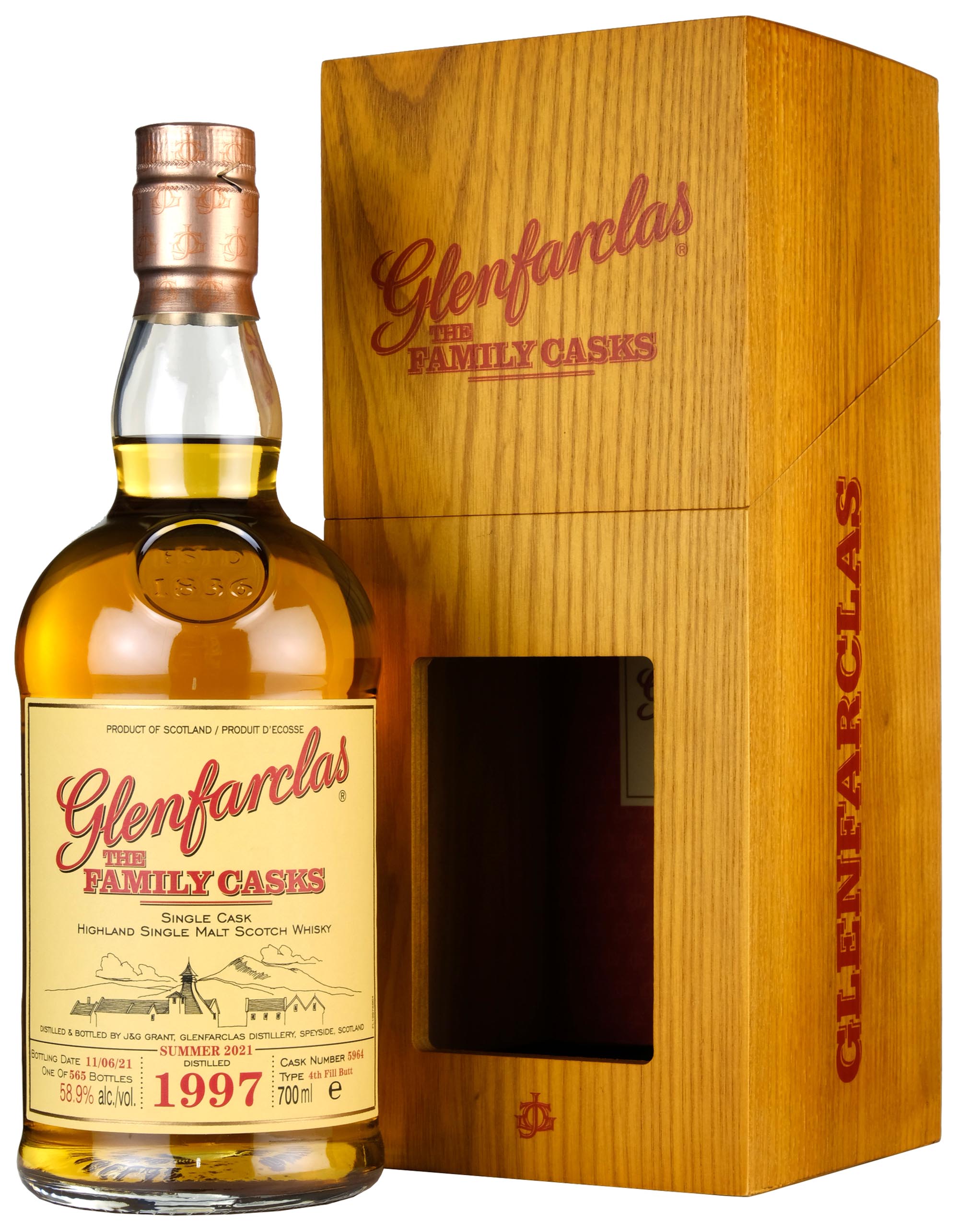 Glenfarclas 1997-2021 | 23 Year Old The Family Cask 5964