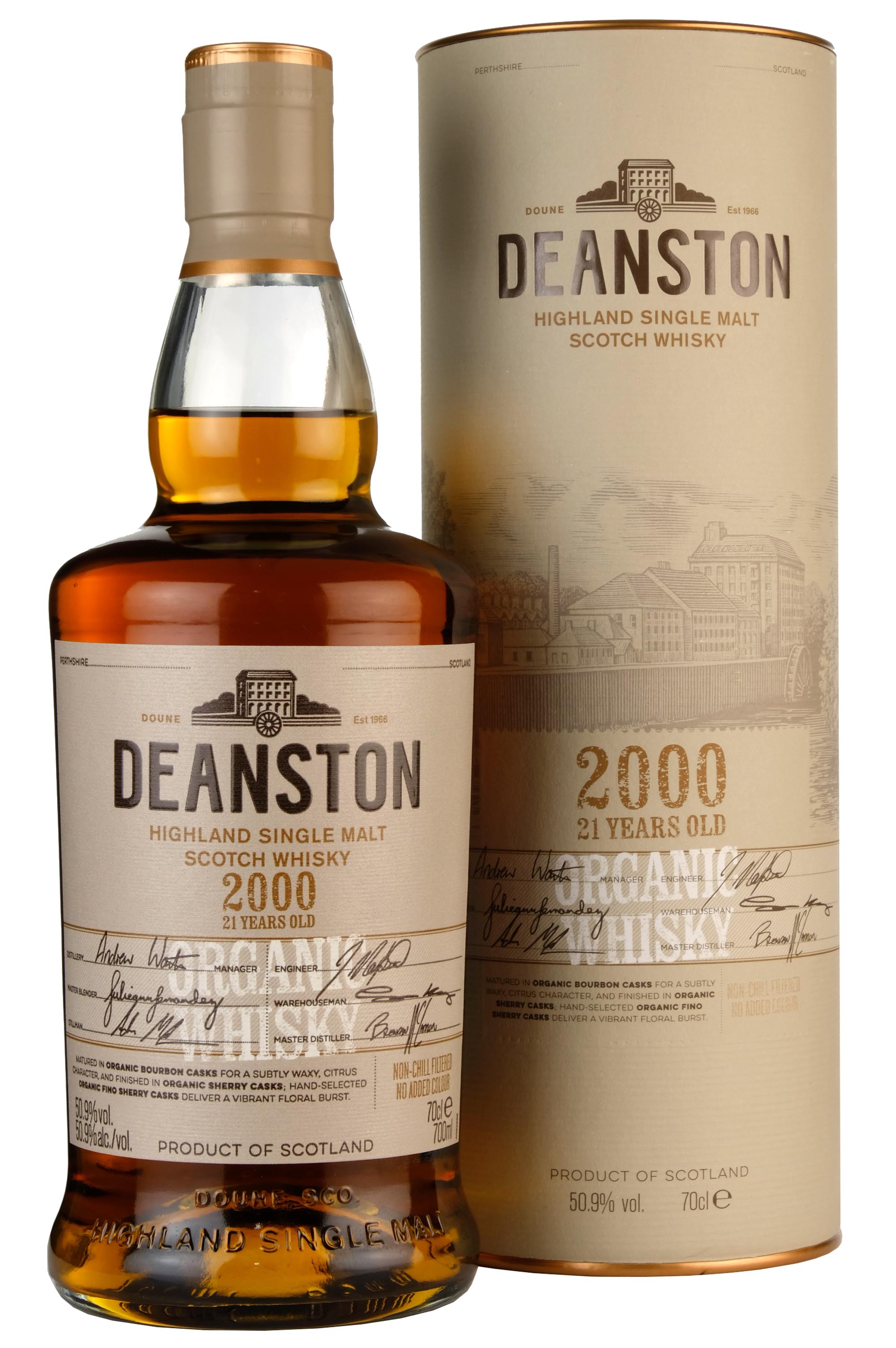 Deanston 2000-2022 | 21 Year Old Organic Fino Sherry Finish