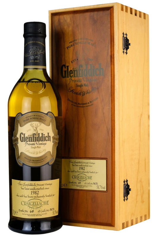 Glenfiddich 1982 Private Vintage Single Cask 3672 Craigellachie Exclusive