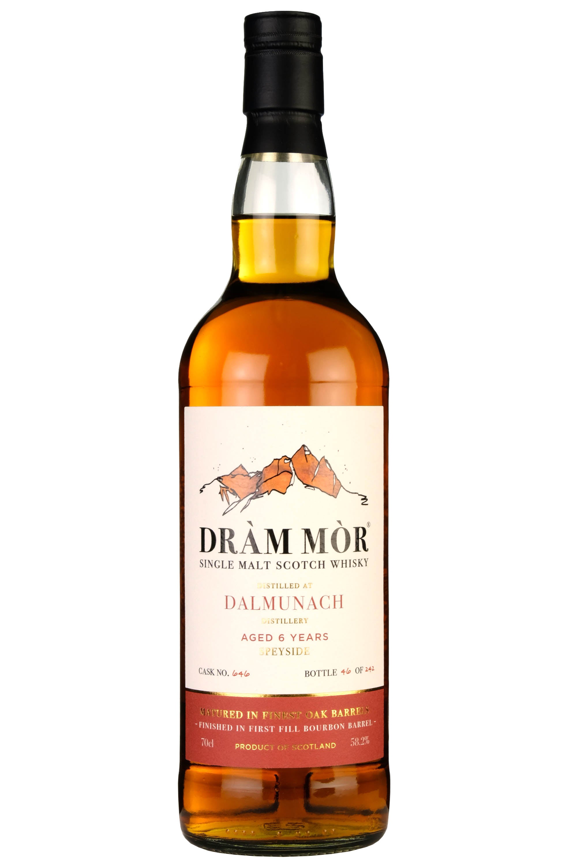 Dalmunach 2016-2022 | 6 Year Old Dram Mor Single Cask 646