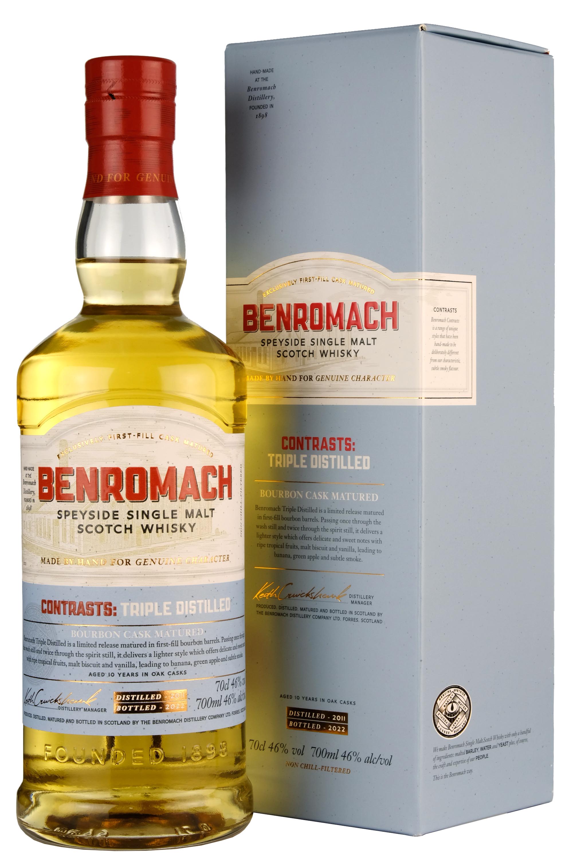 Benromach 2011-2022 Contrasts 10 Year Old Triple Distilled