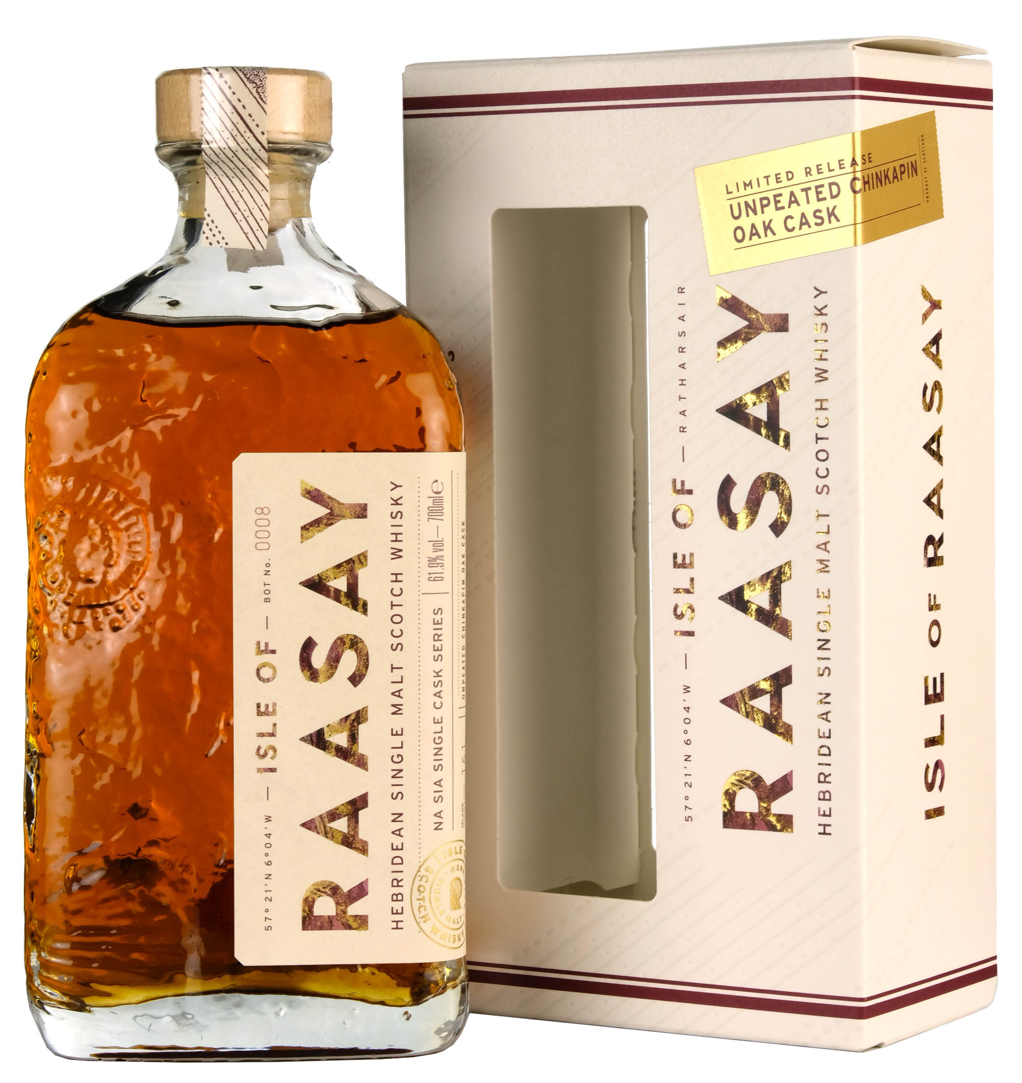 Isle Of Raasay Na Sia Single Cask Series | UnPeated Chinkapin Oak Cask #19/164