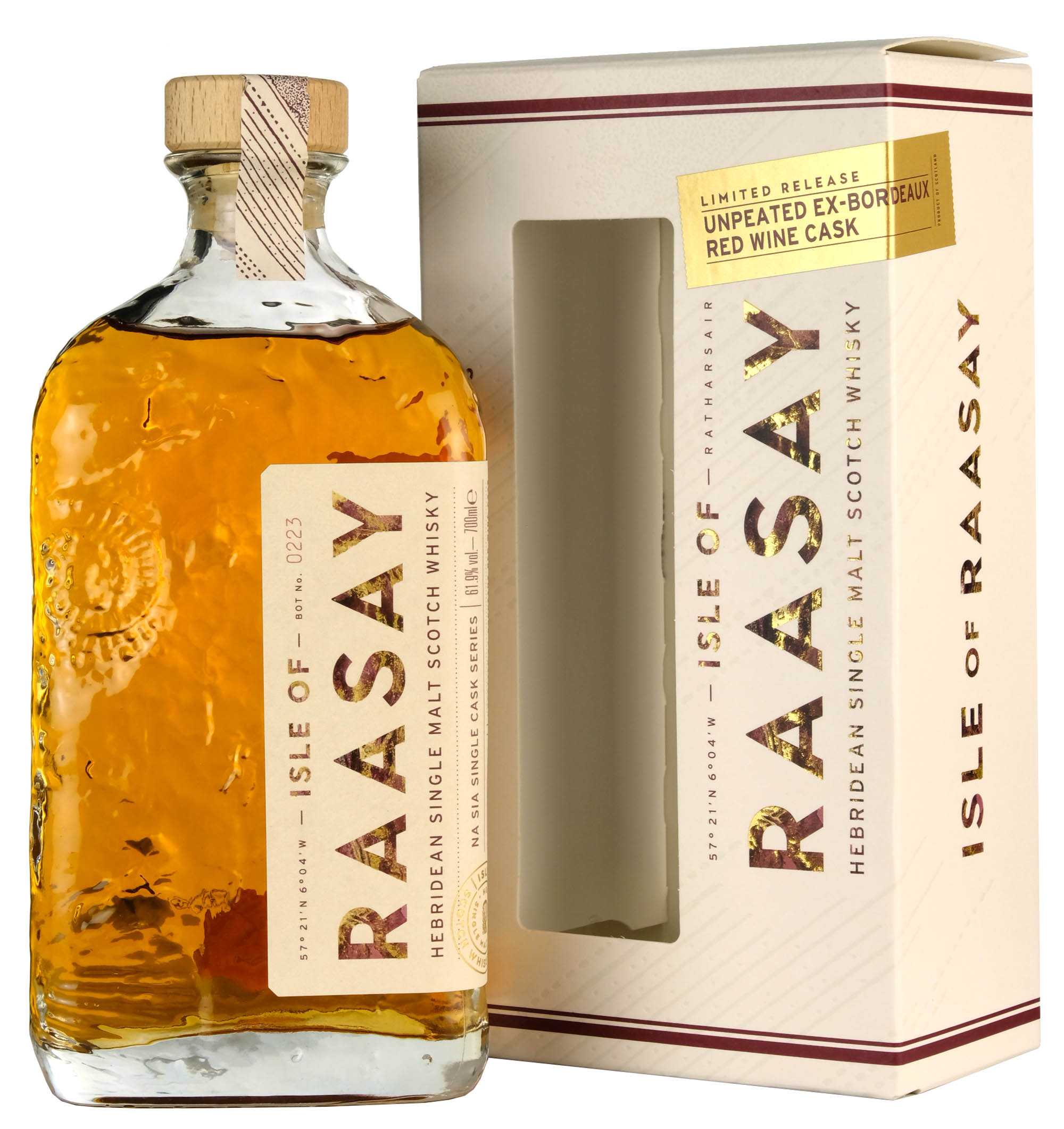 Isle Of Raasay Na Sia Single Cask Series | Unpeated Ex-Bordeaux Red Wine Cask #18/247