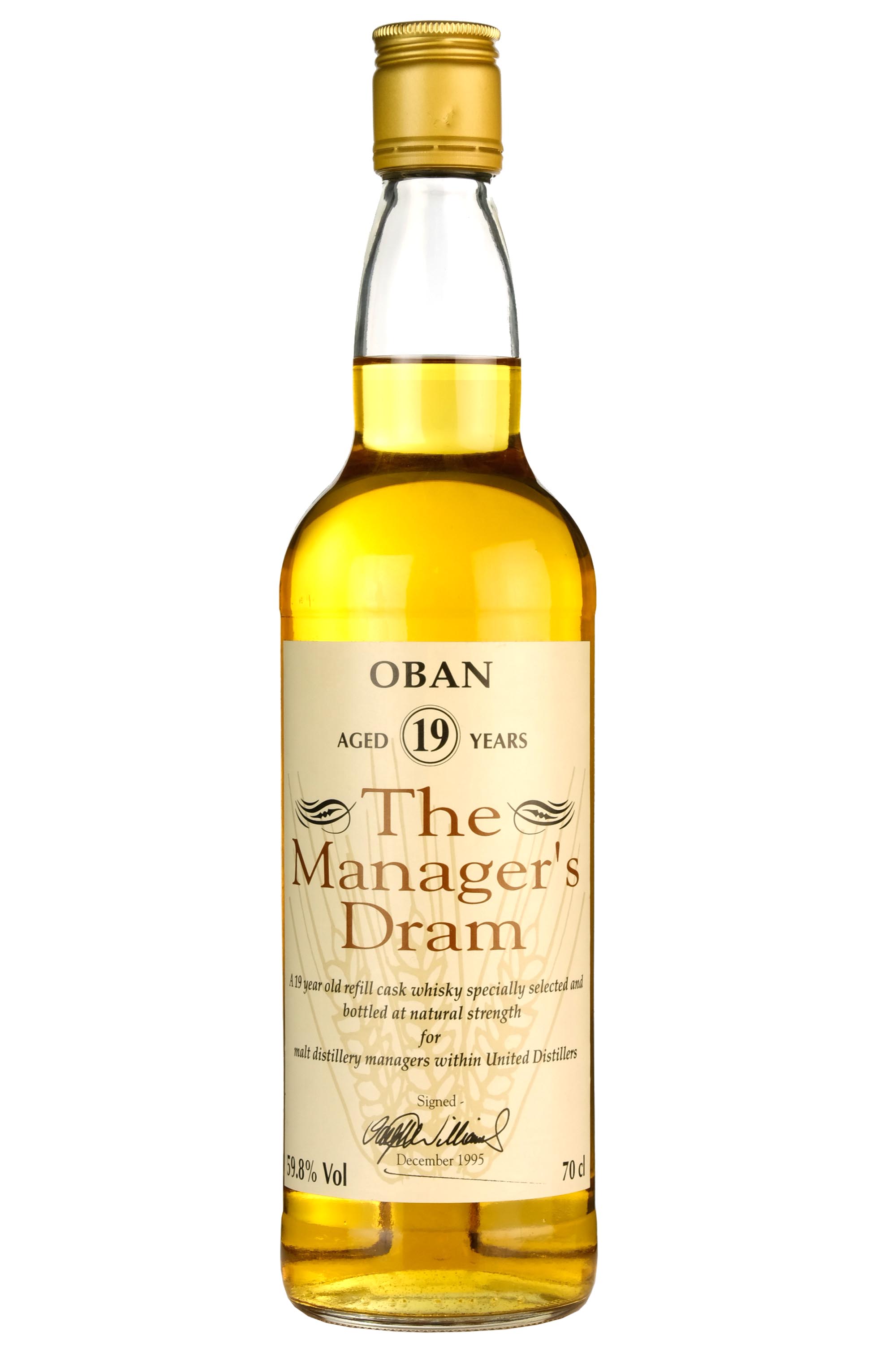 Oban 19 Year Old The Manager's Dram 1995 Release