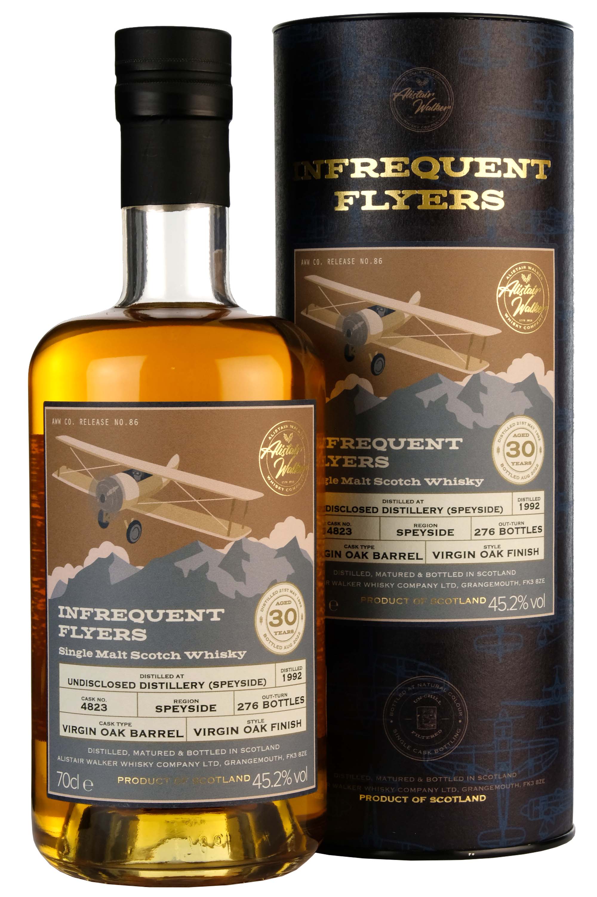 Undisclosed Speyside 1992-2022 | 30 Year Old Infrequent Flyers | Single Cask 4823