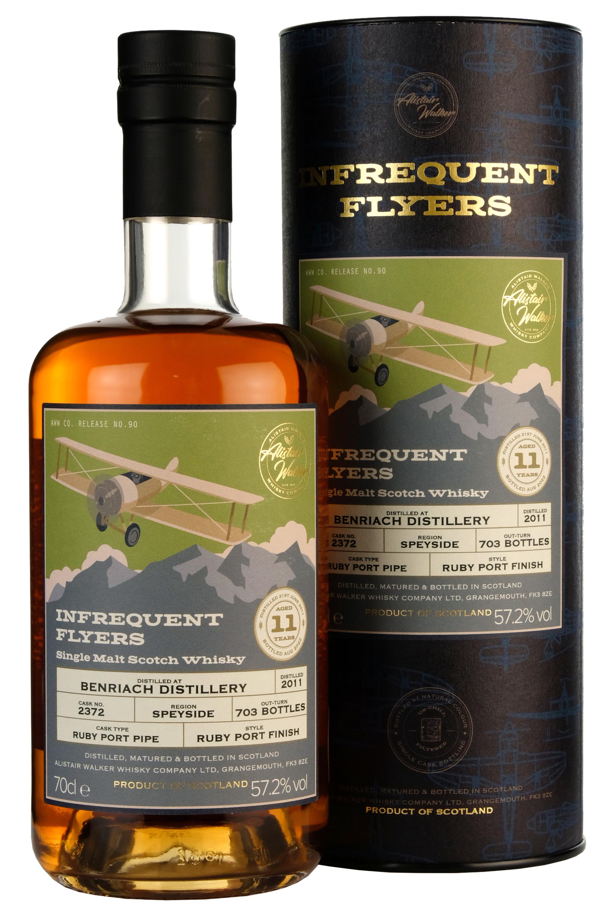Benriach 2011-2022 | 11 Year Old Infrequent Flyers | Single Cask 2372