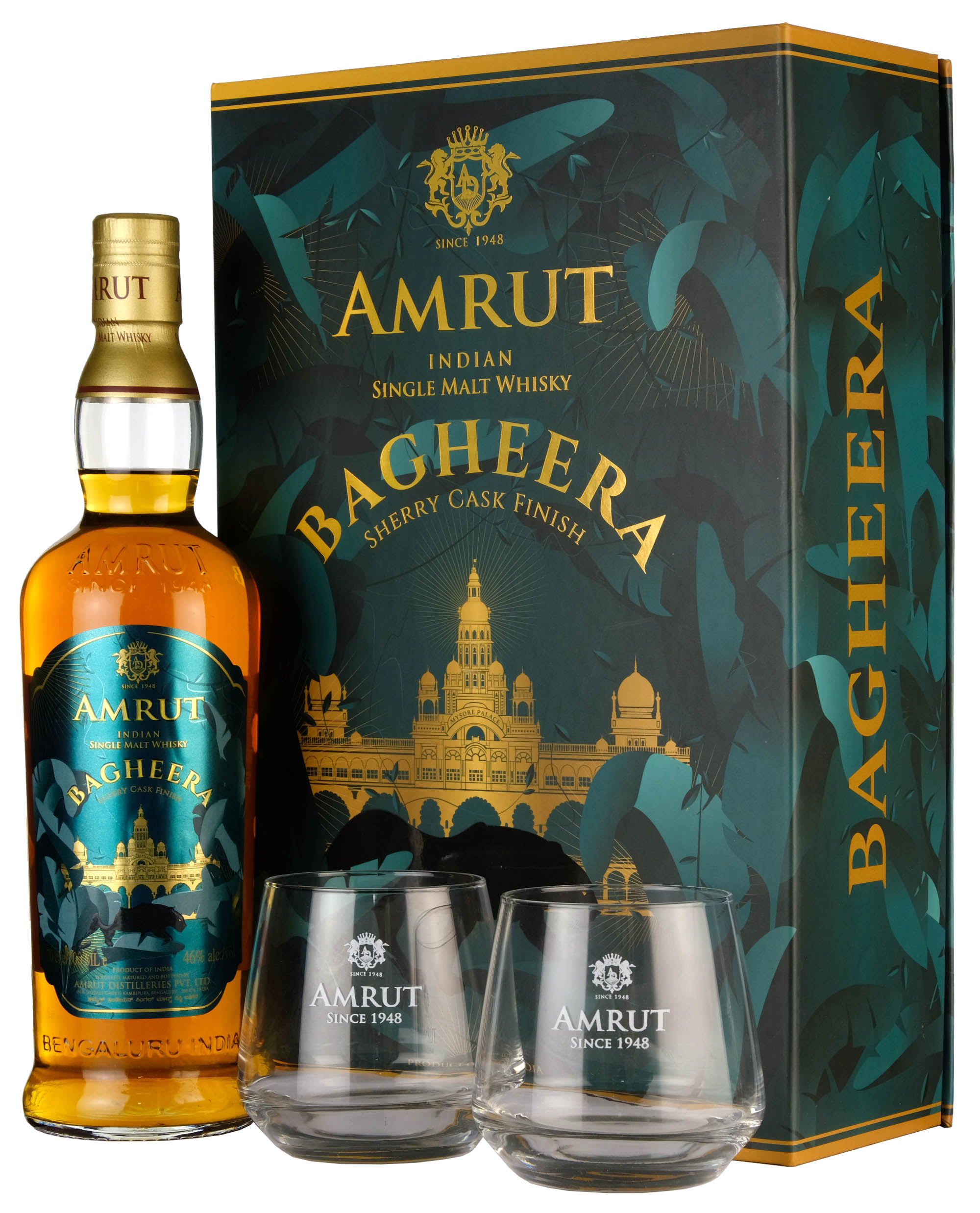 Amrut Bagheera | Gift Pack + 2 Glasses