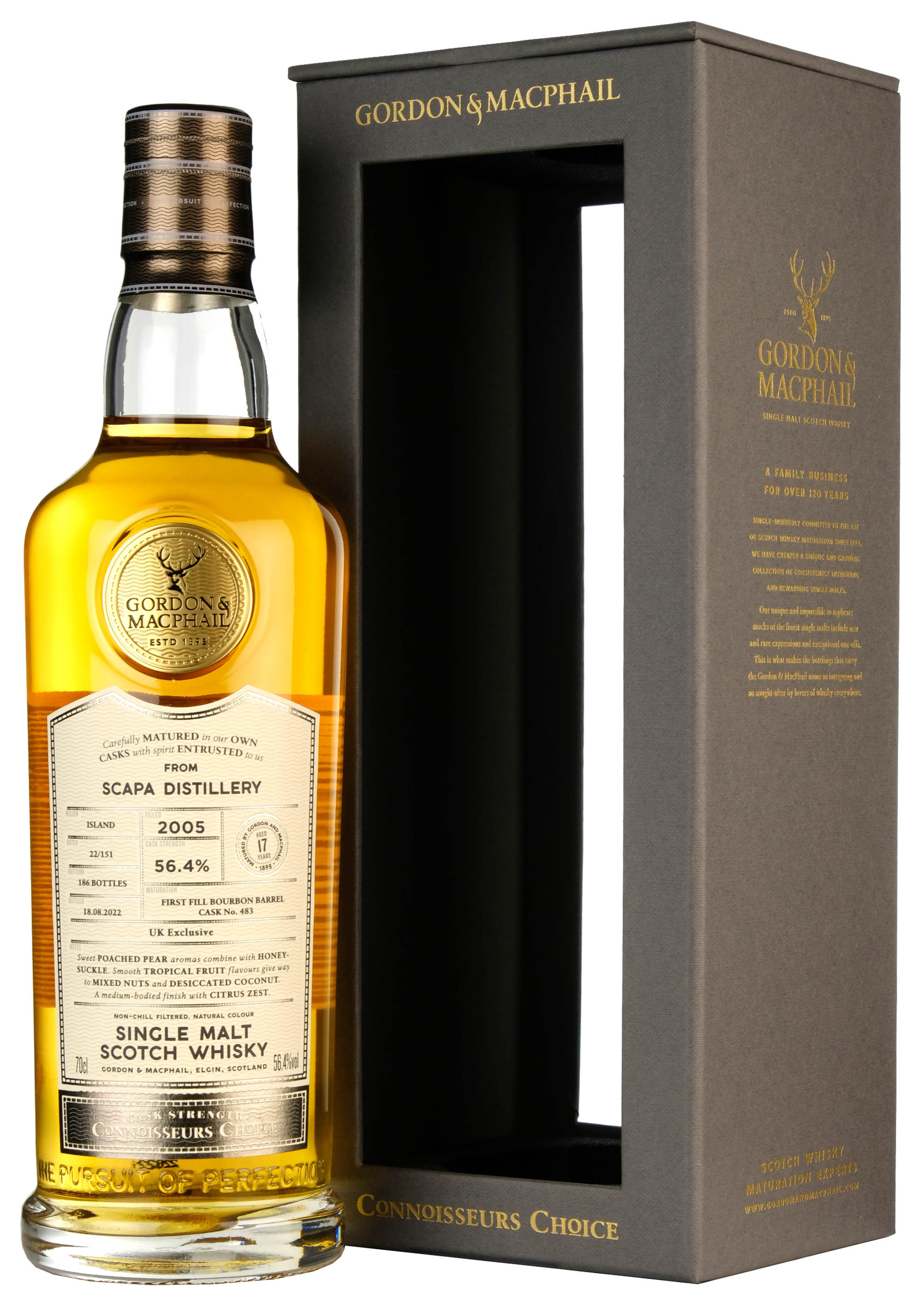 Scapa 2005-2022 | 17 Year Old Connoisseurs Choice Cask Strength | UK Exclusive Single Cask #483