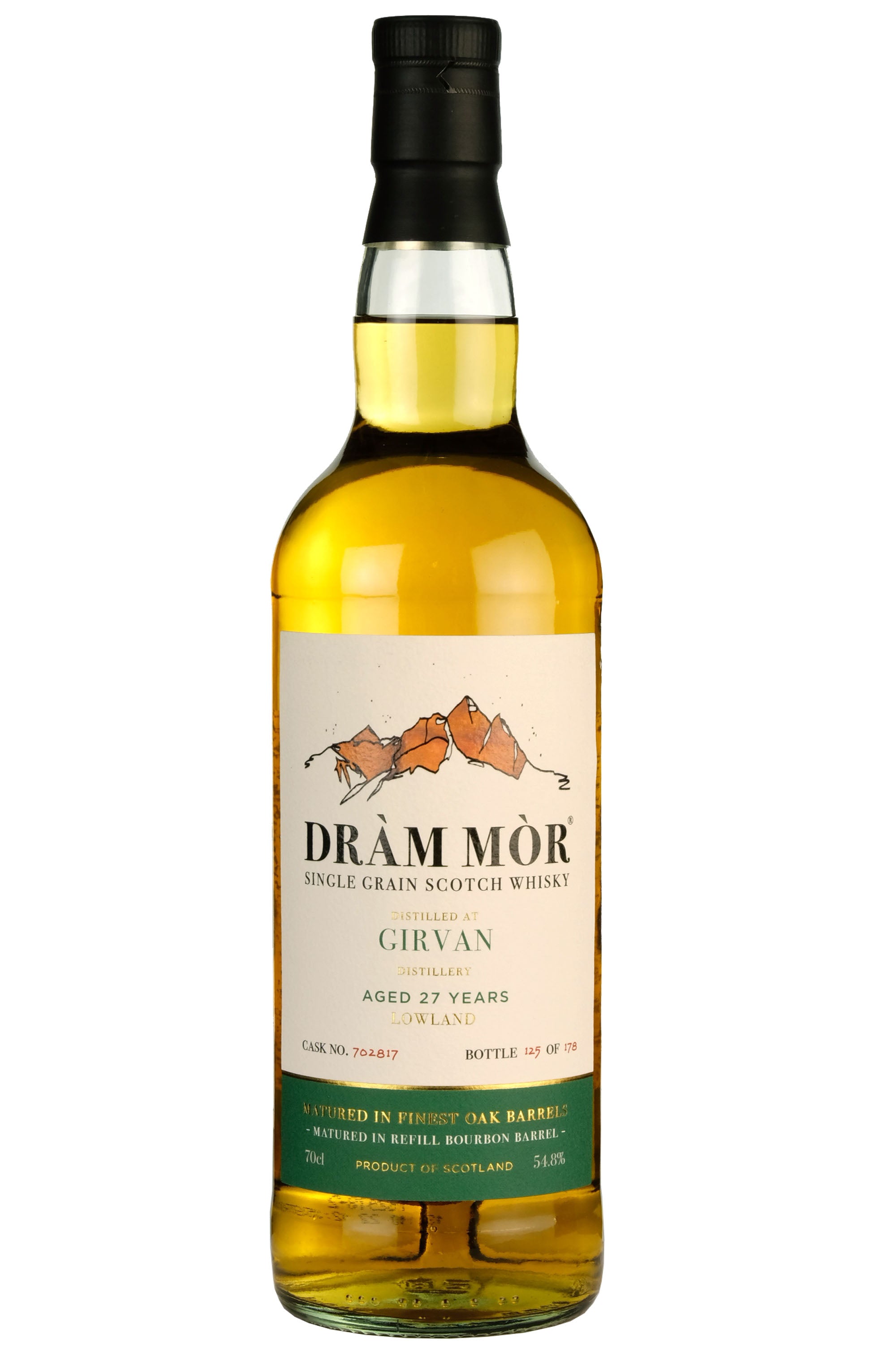 Girvan 1995-2022 | 27 Year Old Dram Mor Cask 702817