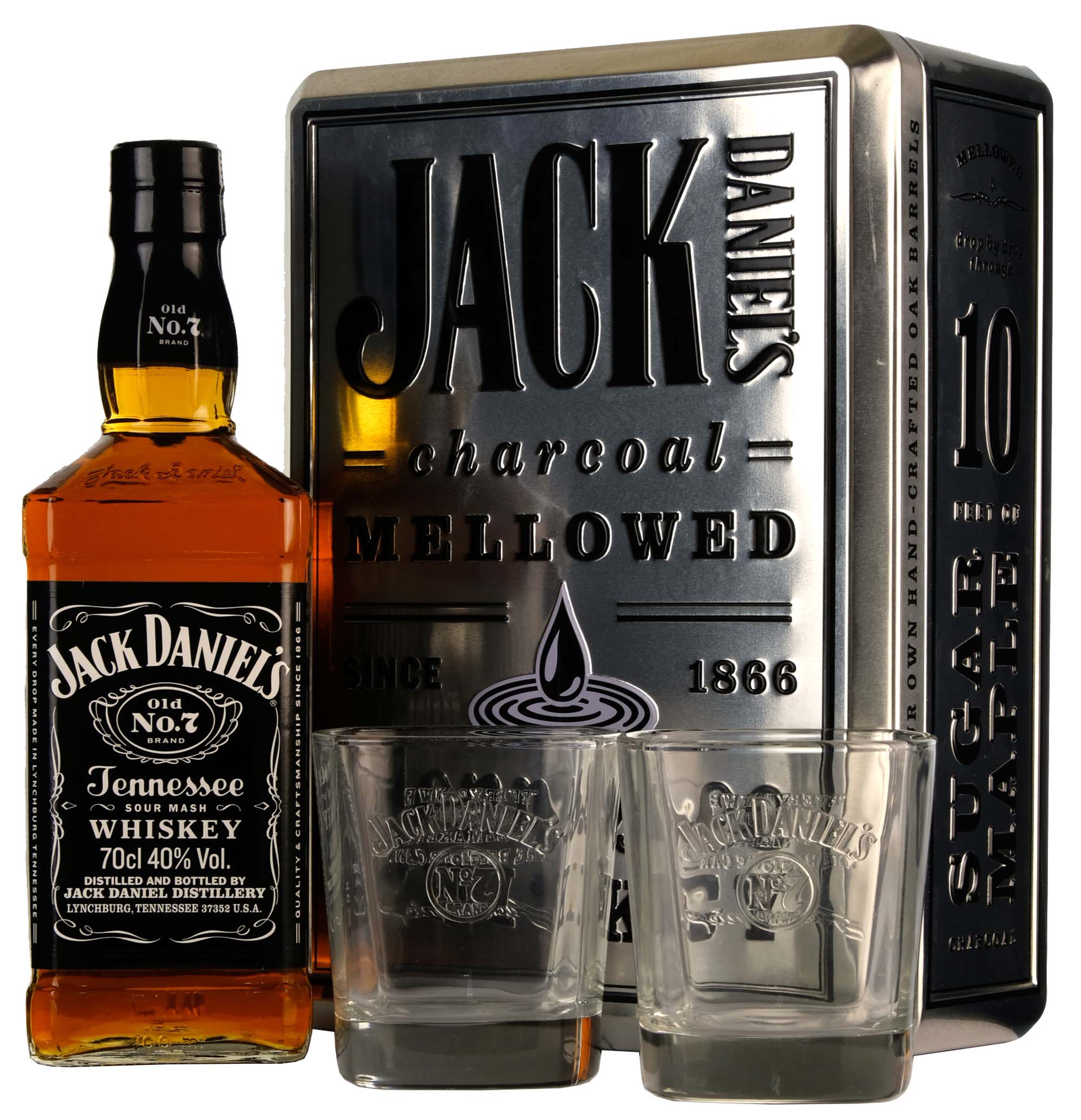 Jack Daniel's Old No. 7 | Gift Pack + 2 Glasses