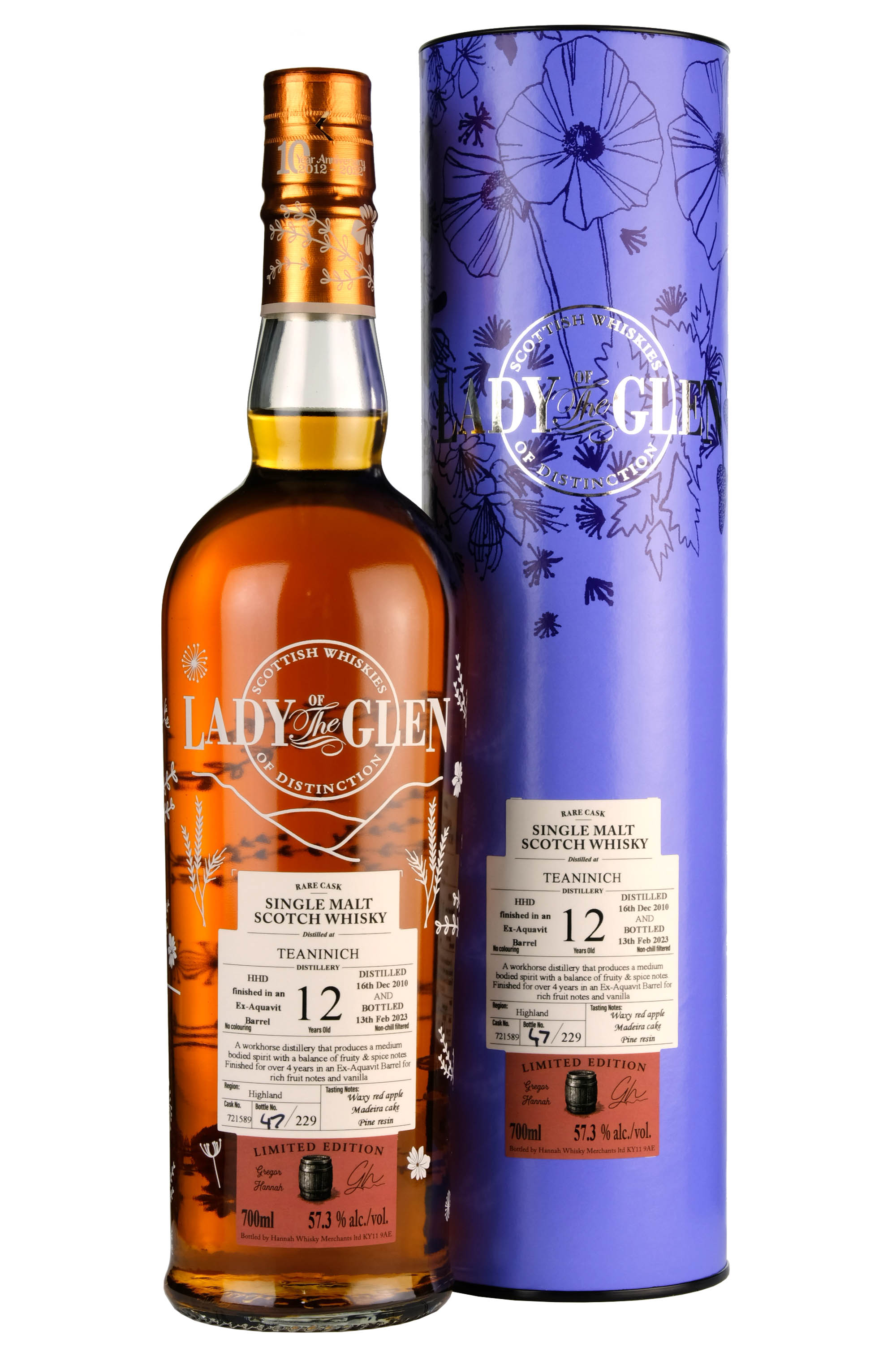 Teaninich 2010-2023 | 12 Year Old | Lady Of The Glen Cask 721589