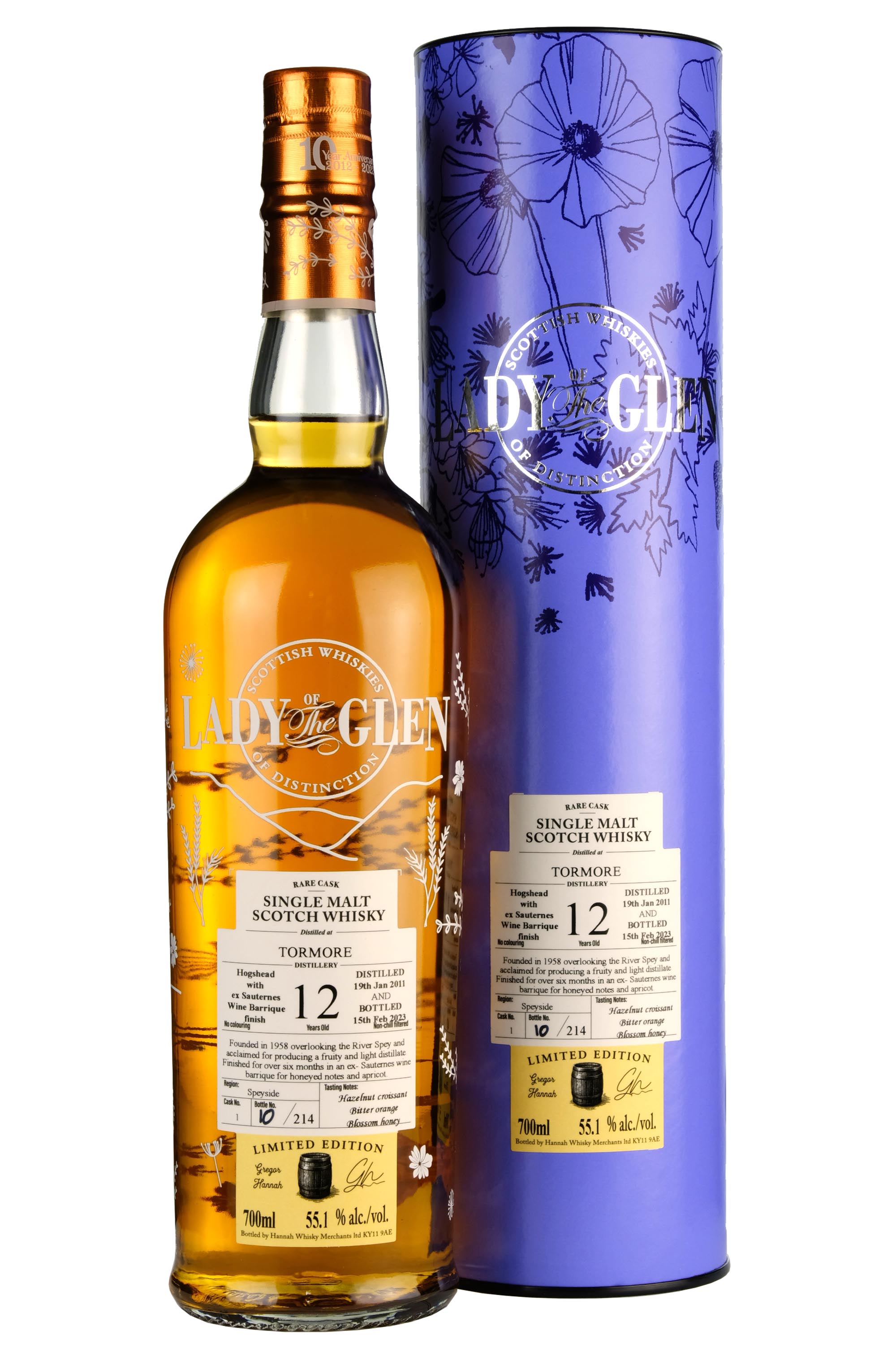 Tormore 2011-2023 | 12 Year Old | Lady Of The Glen Cask 1
