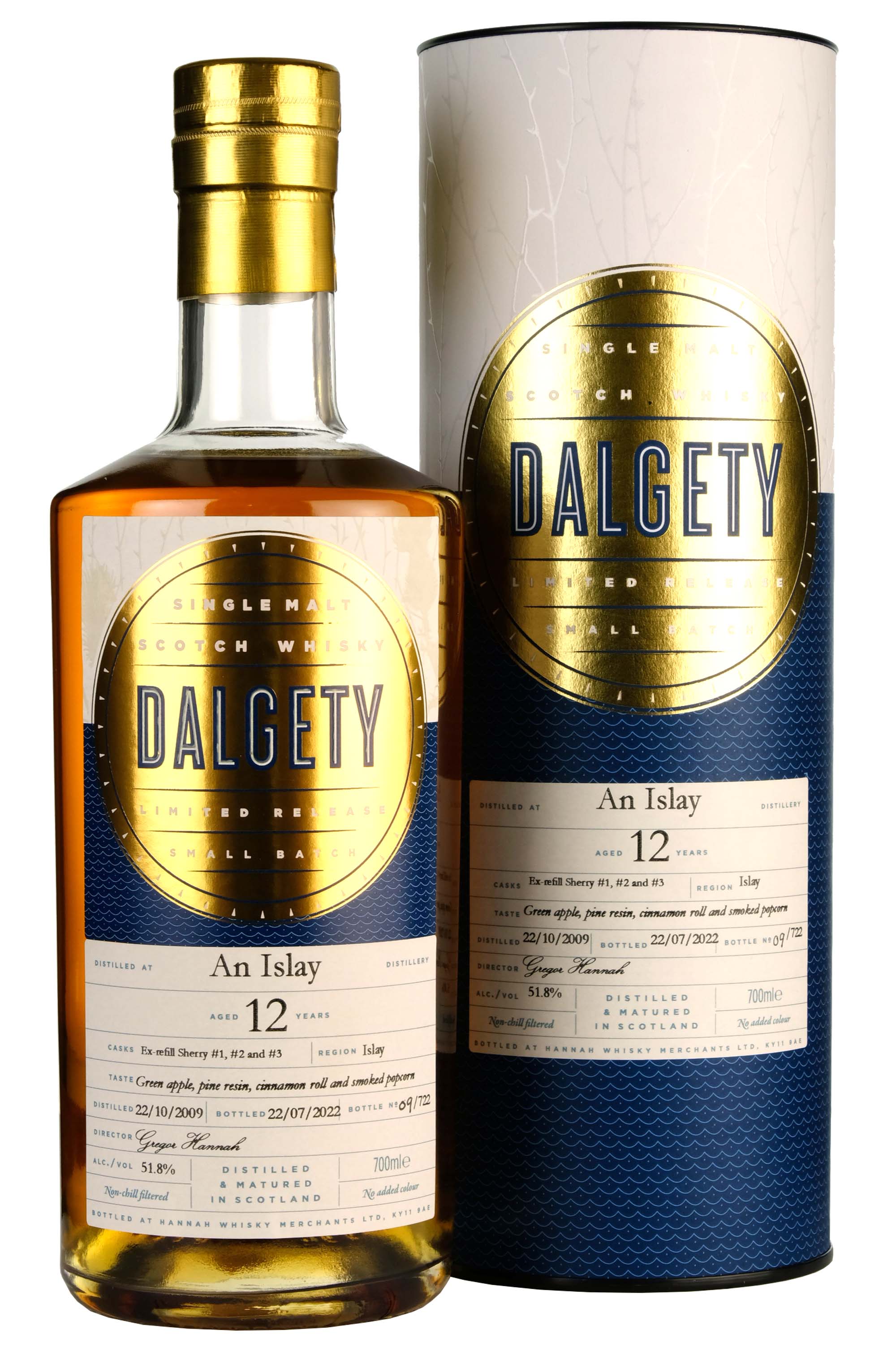 An Islay 2009-2022 | 12 Year Old | Dalgety Casks 1 + 2 + 3