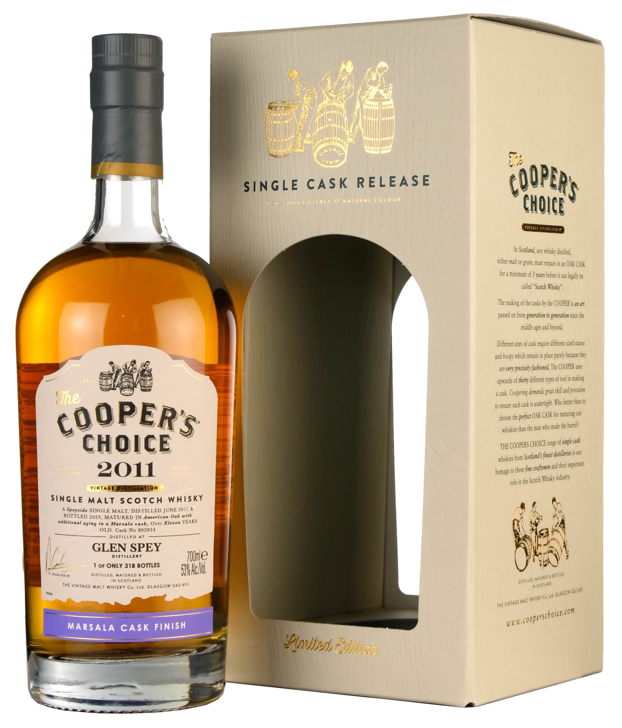 Glen Spey 2011-2023 | 11 Year Old Cooper's Choice Single Cask 802834
