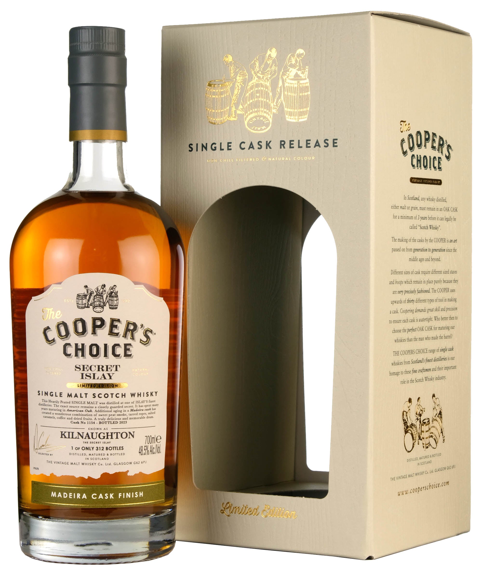 Kilnaughton (Secret Islay) Cooper's Choice Single Cask 1154