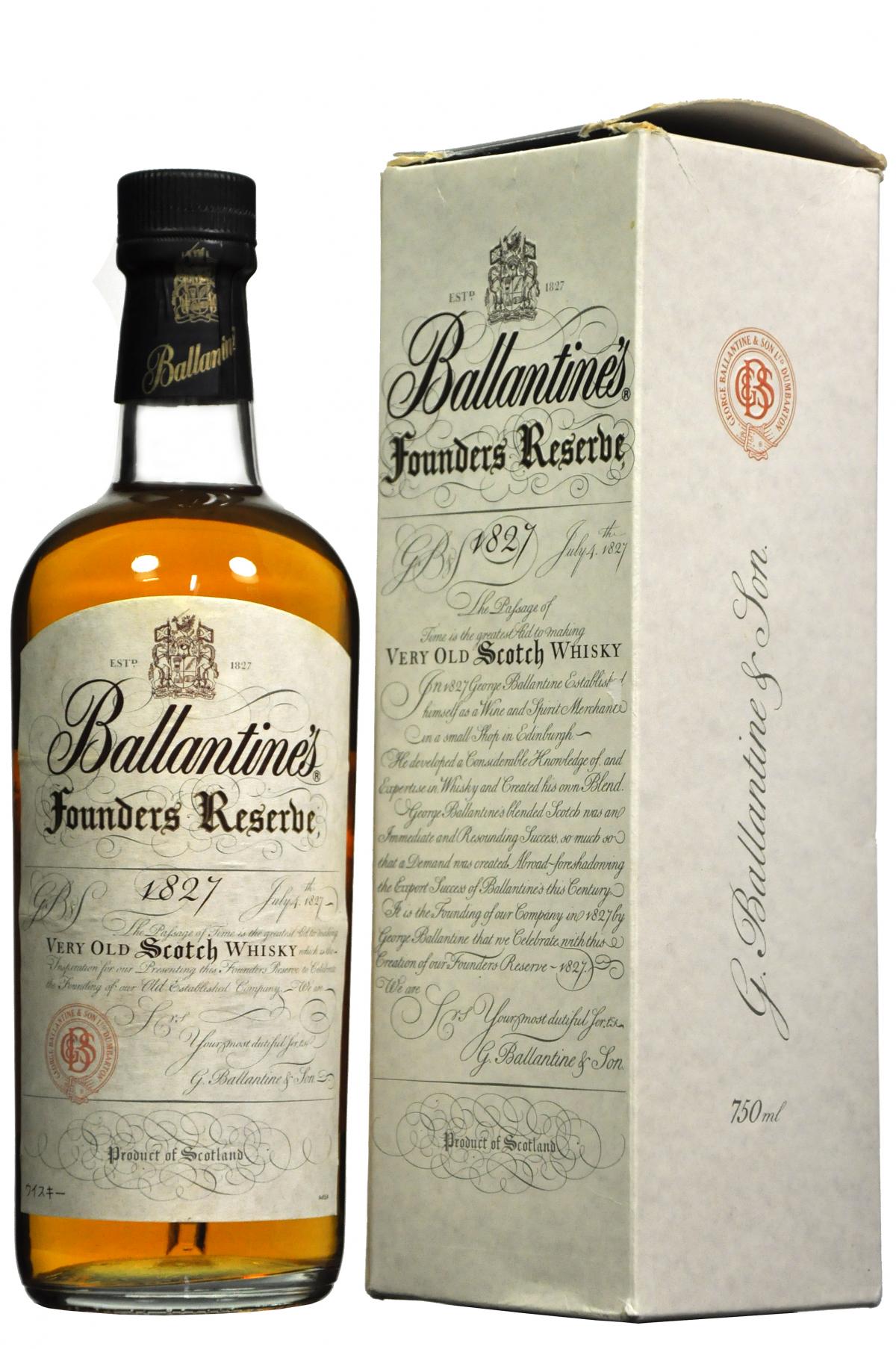ballantine's founders reserve 75cl blended scotch whisky whiskey