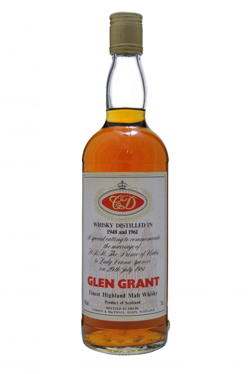 glen grant distilled 1948 1961, bottled 1981, by gordon and macphail, speyside single malt scotch whisky whiskey