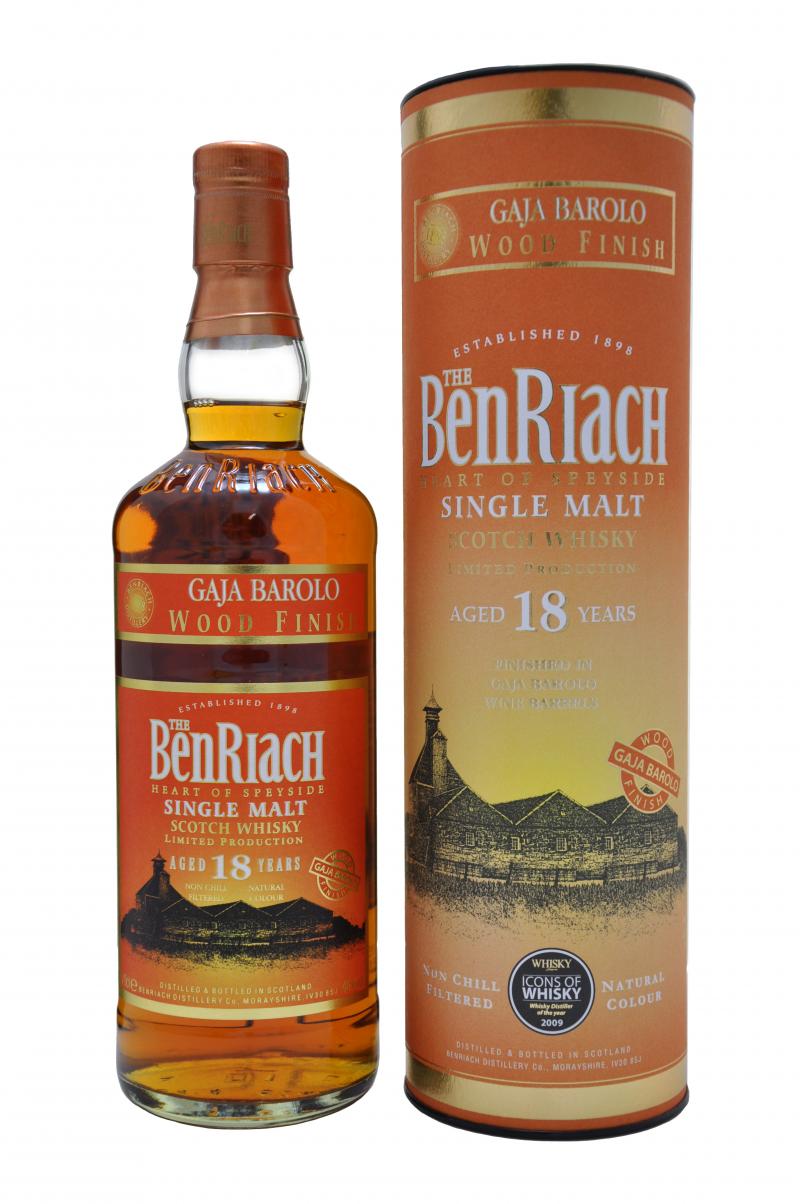 benriach 18 year old, gaja barolo finish, speyside single malt scotch whisky, whiskey