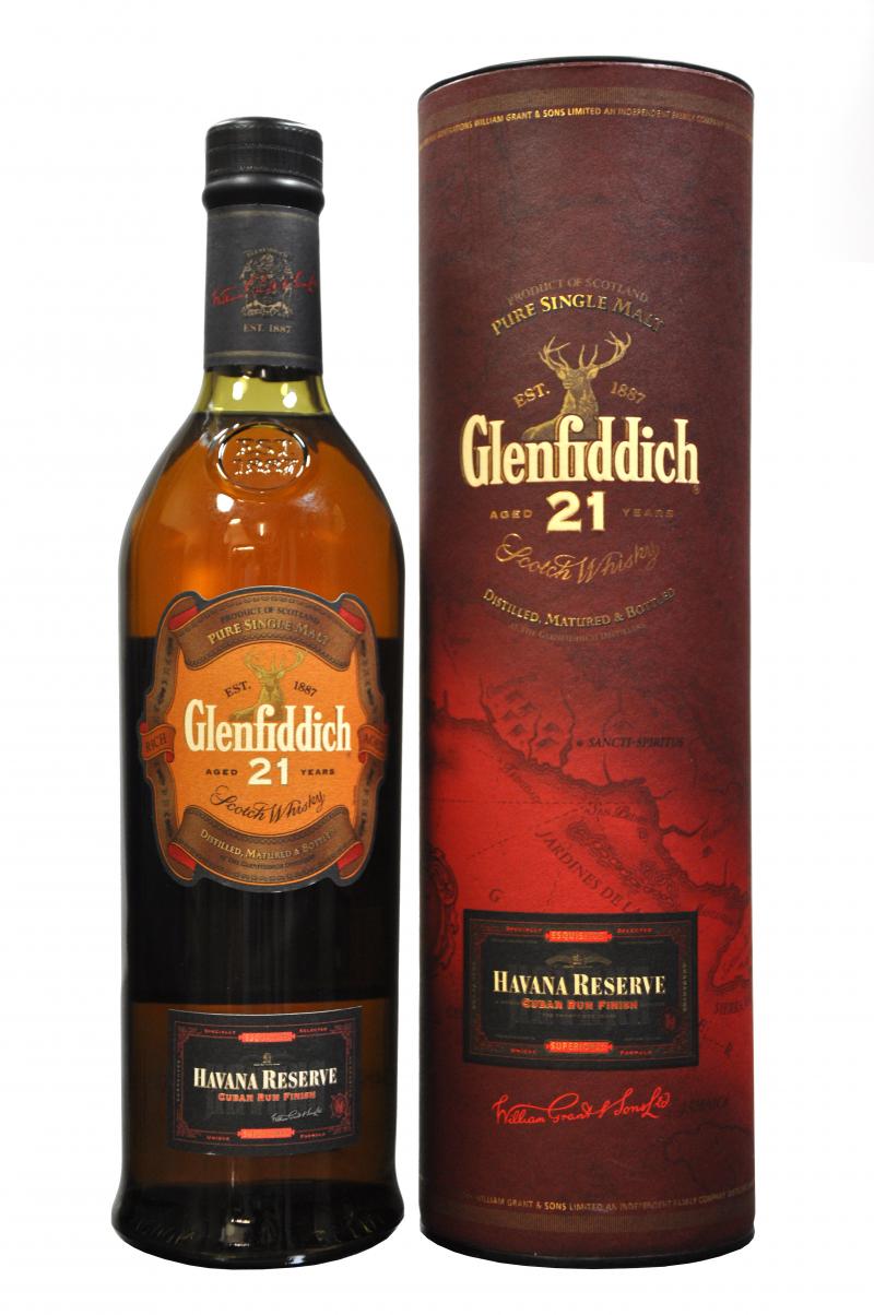 glenfiddich 21 year old, havana reserve, speyside single malt scotch whisky