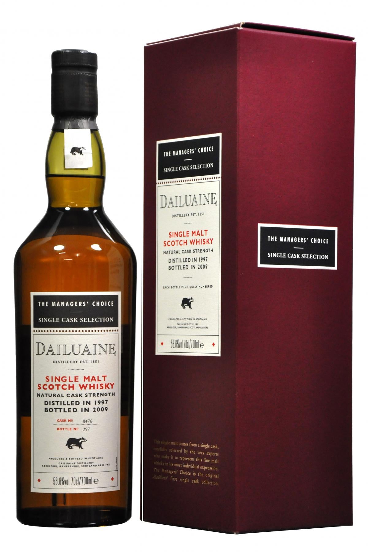 Dailuaine 1997-2009 | Managers' Choice | Cask 8476