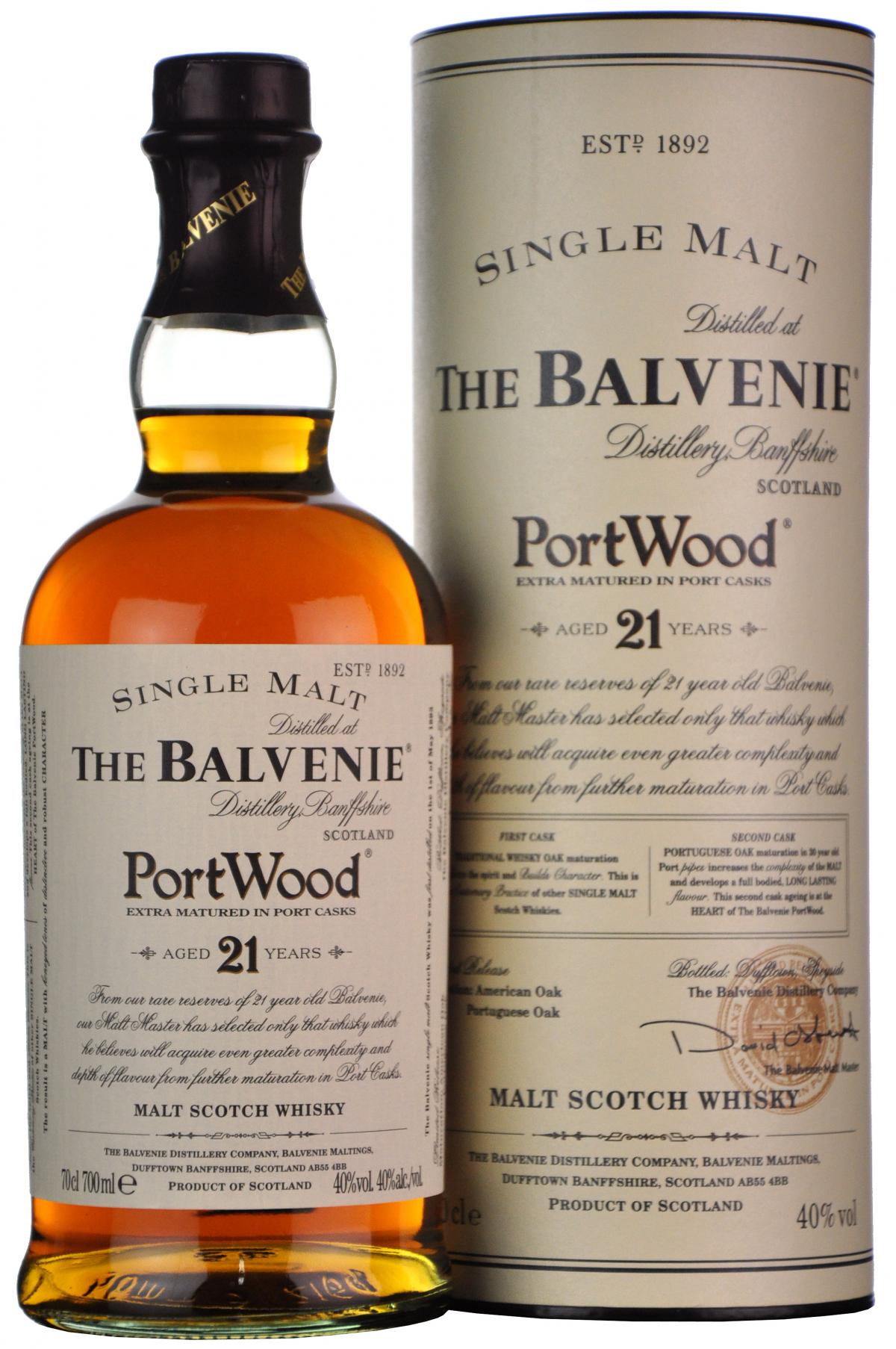 balvenie 21 year old port wood finish, speyside single malt scotch whisky
