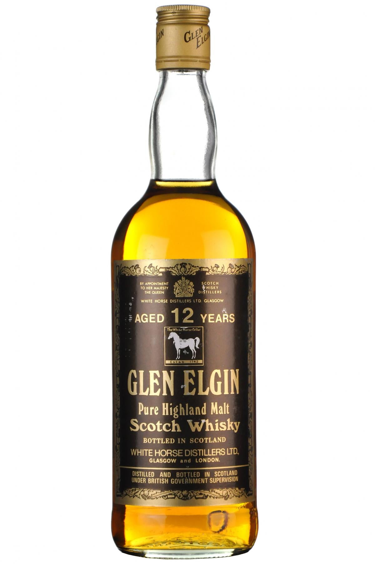 glen elgin 12 year old 1980s speyside single malt scotch whisky