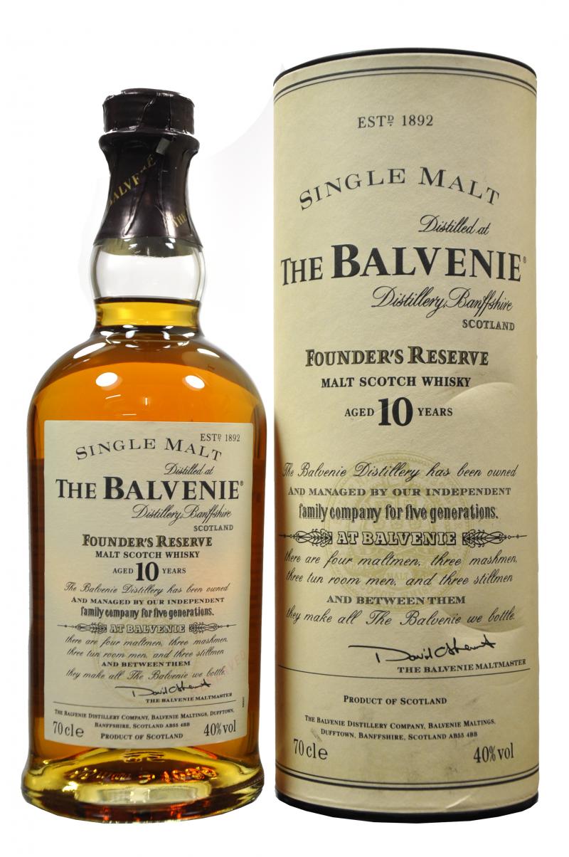 balvenie 10 year old founders reserve speyside single malt scotch whisky