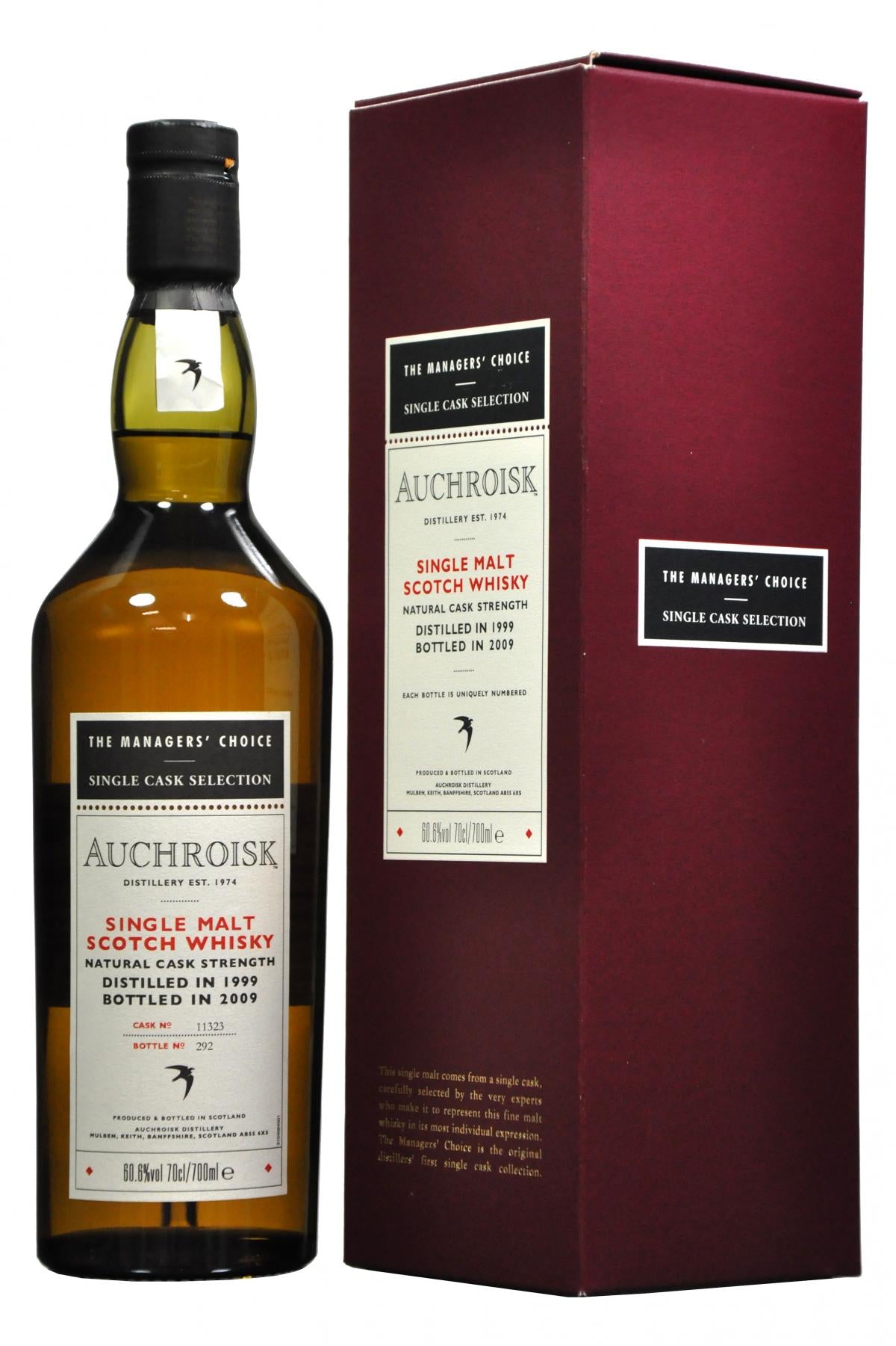 auchroisk managers choice, single malt scotch whisky, whiskey