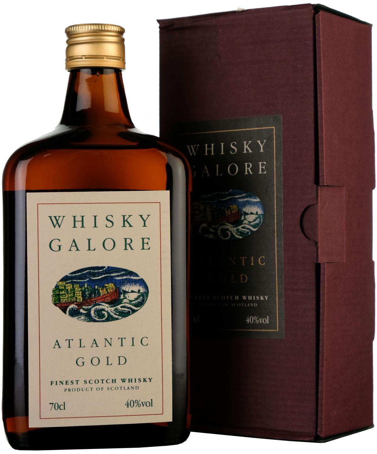 whisky, galore, atlantic, gold, blend, of, fine, malt, and, grain, whiskies