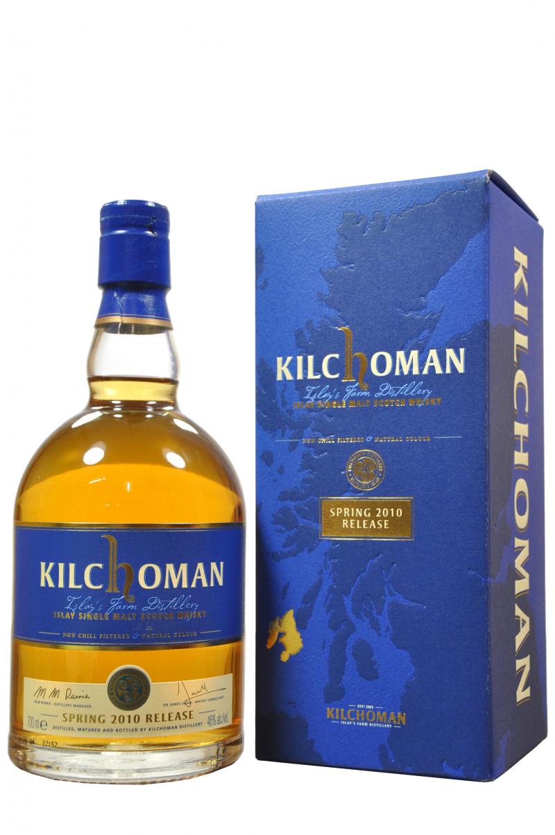 kilchoman spring release 2010, islay single malt scotch whisky