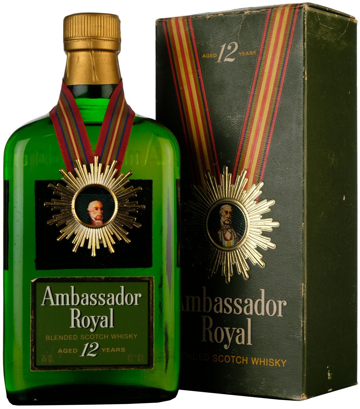 ambassador, royal, 12, year, old, blended, scotch, whisky, whiskey