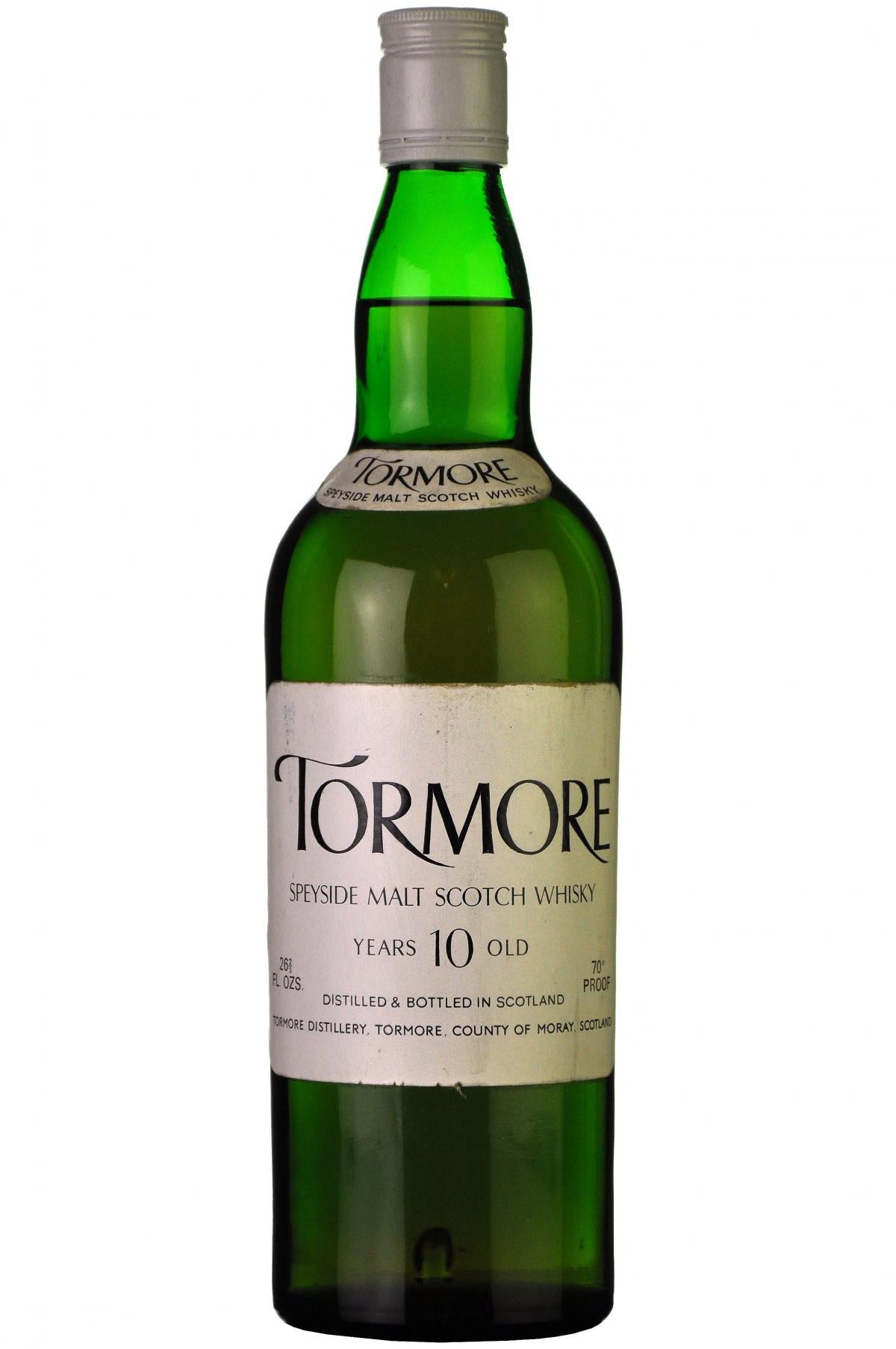 tormore 10 year old early 1970s, speyside single malt scotch whisky