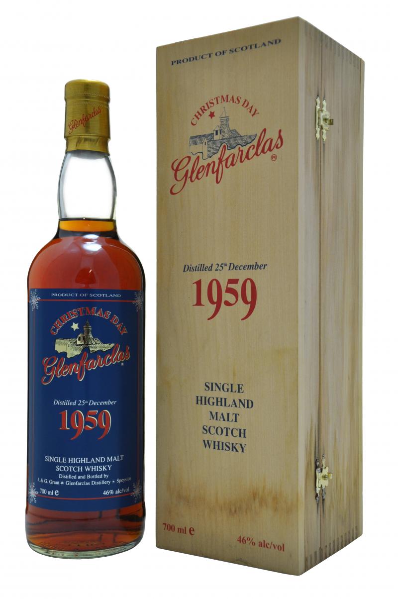 glenfarclas distilled 1959 christmas day bottled 2002 speyside single malt scotch whisky whiskey