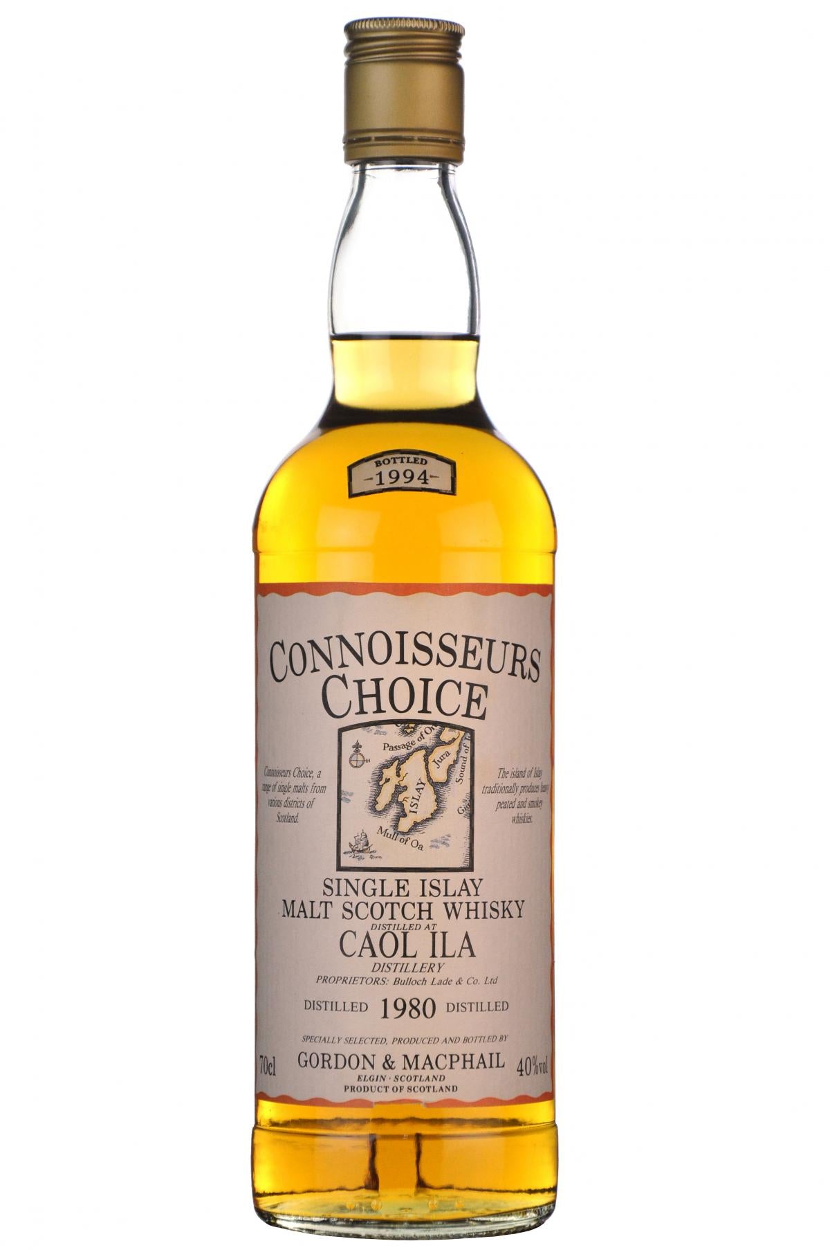 caol ila distilled 1980 bottled 1994 gordon and macphail connoisseurs choice islay single malt scotch whisky whiskey