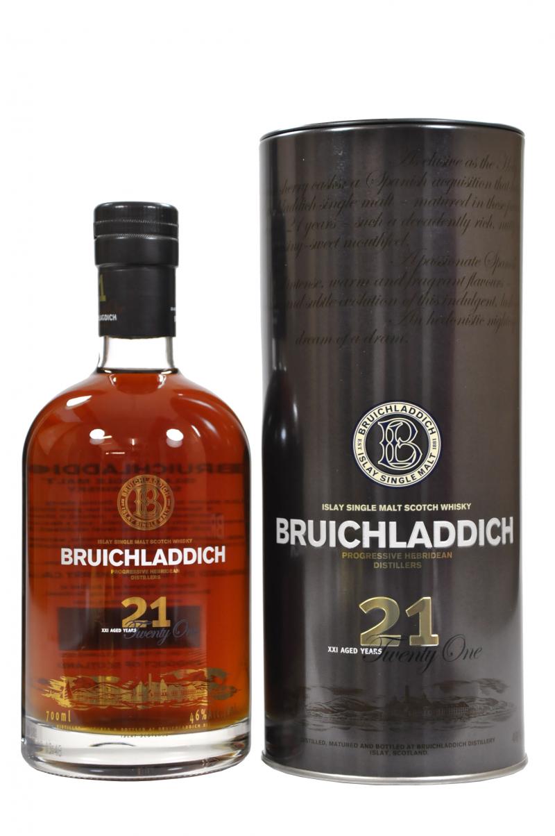 bruichladdich 21 year old sherry cask single islay malt scotch whisky whiskey